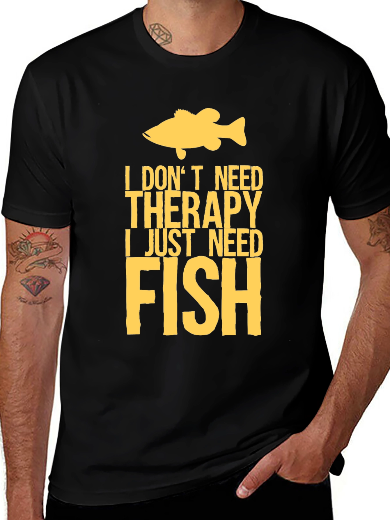 Funny Fishing T-Shirt - I Just Need Fish