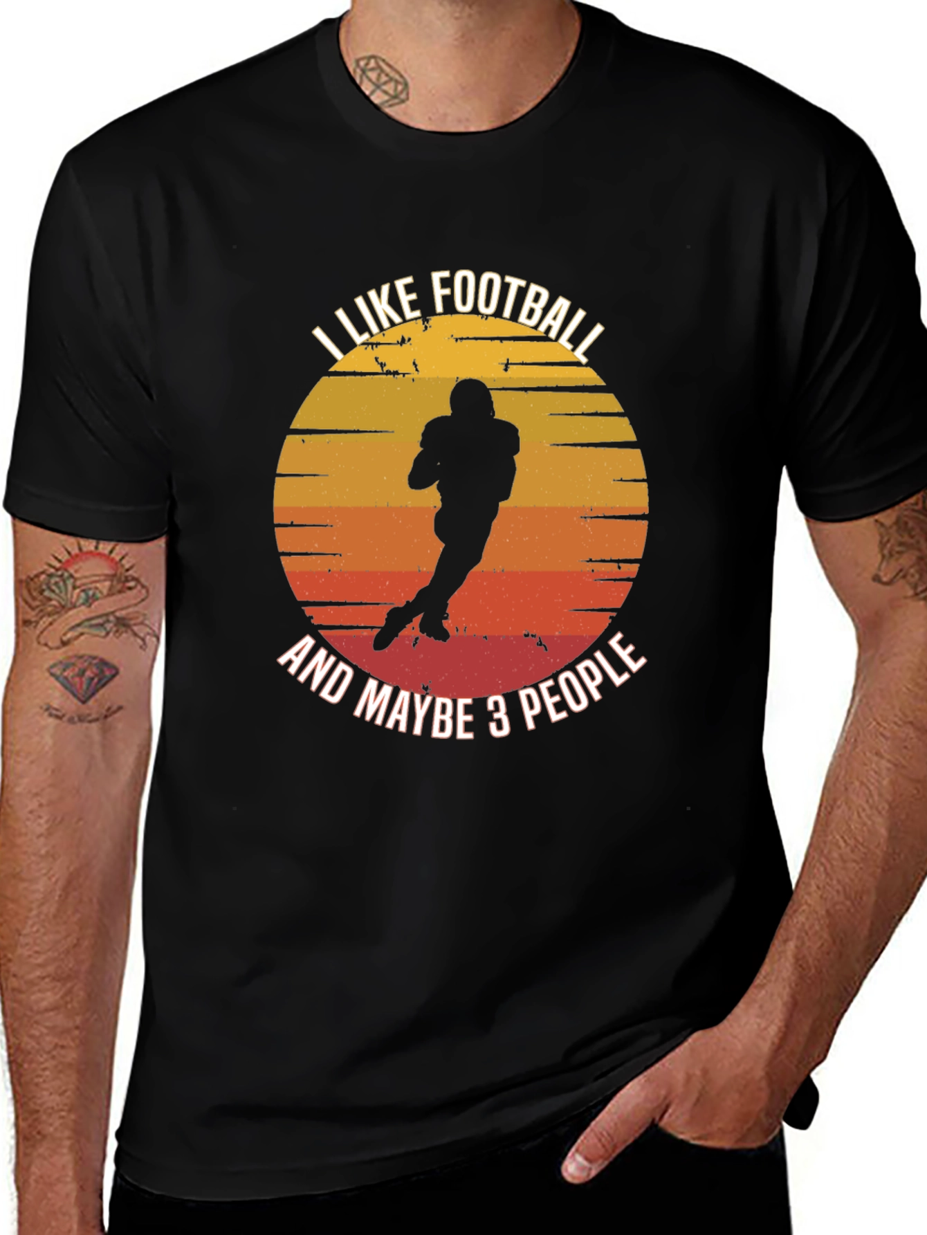 Variant 18 of I Like Football And Maybe 3 People T-Shirt