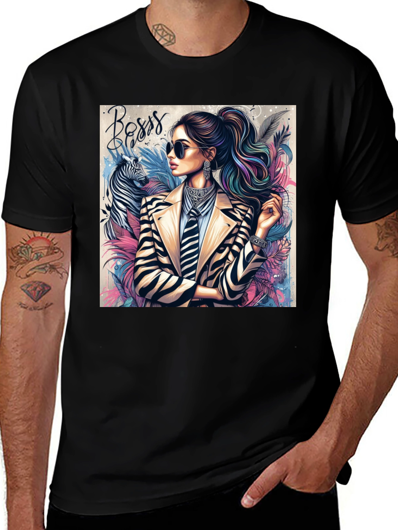 Variant 4 of Boss Lady Zebra Tee