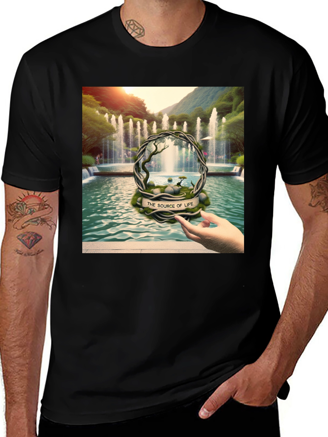 Variant 19 of Nature's Source T-Shirt - Artistic Design
