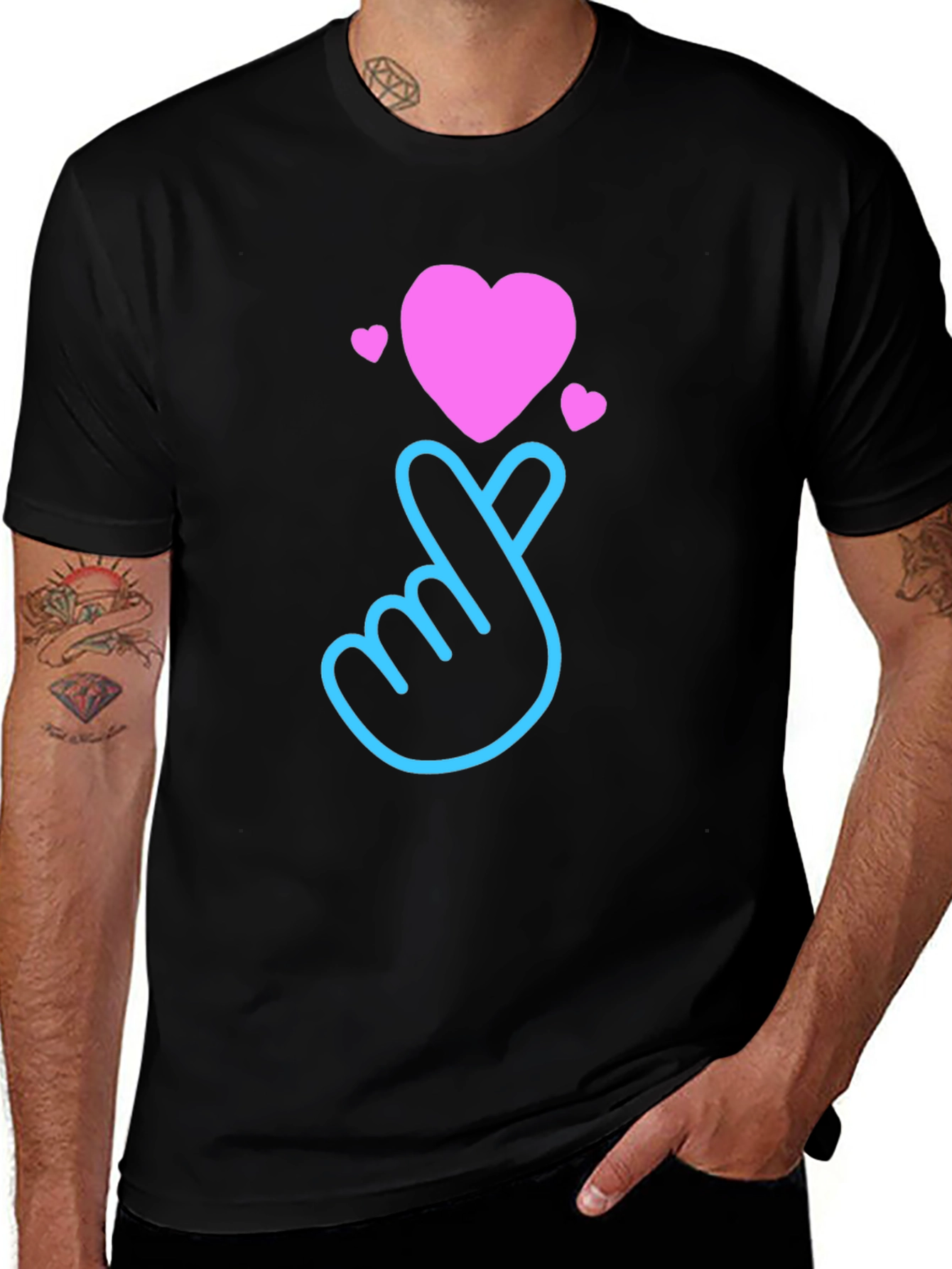 Variant 10 of Finger Heart T-Shirt