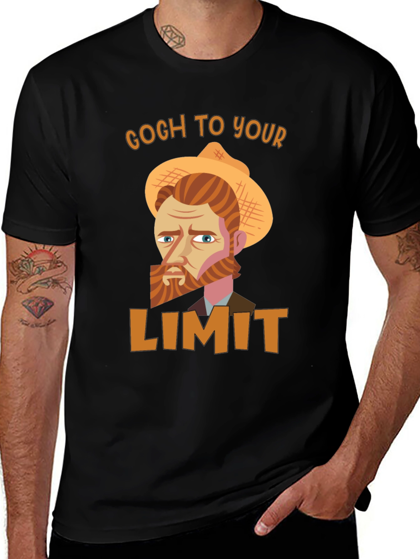 Variant 3 of Gogh To Your Limit Graphic T-Shirt - Black