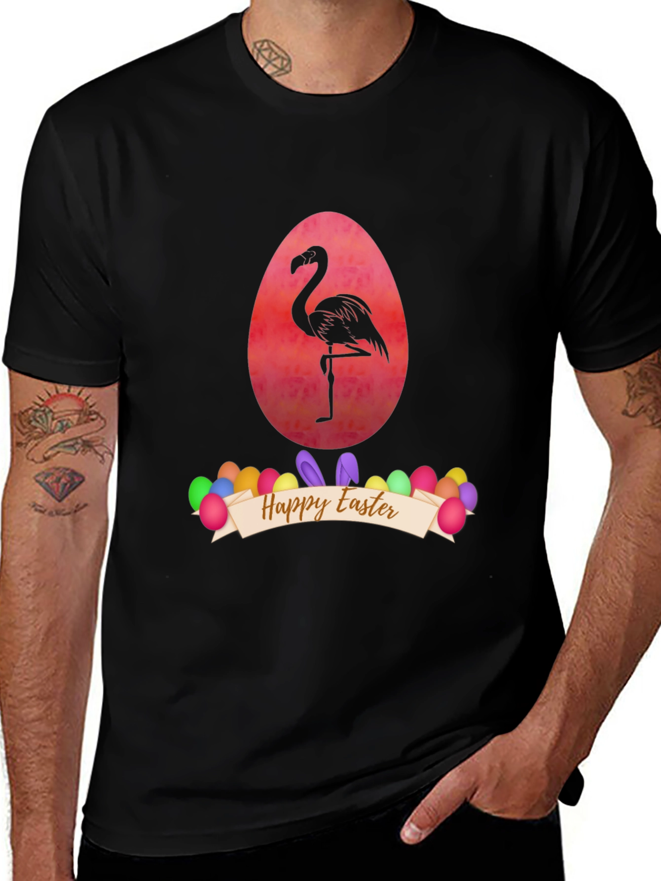 Happy Easter Flamingo T-Shirt
