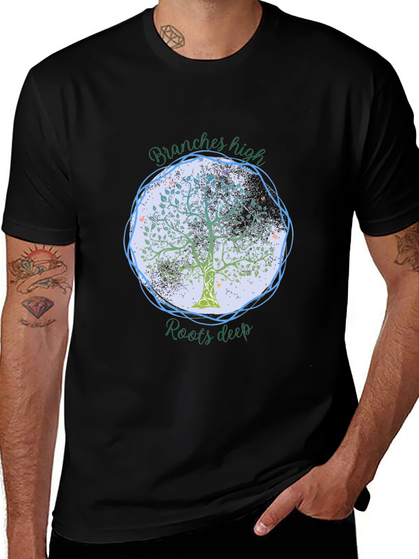 Variant 2 of Branches High Roots Deep Tree Graphic Tee