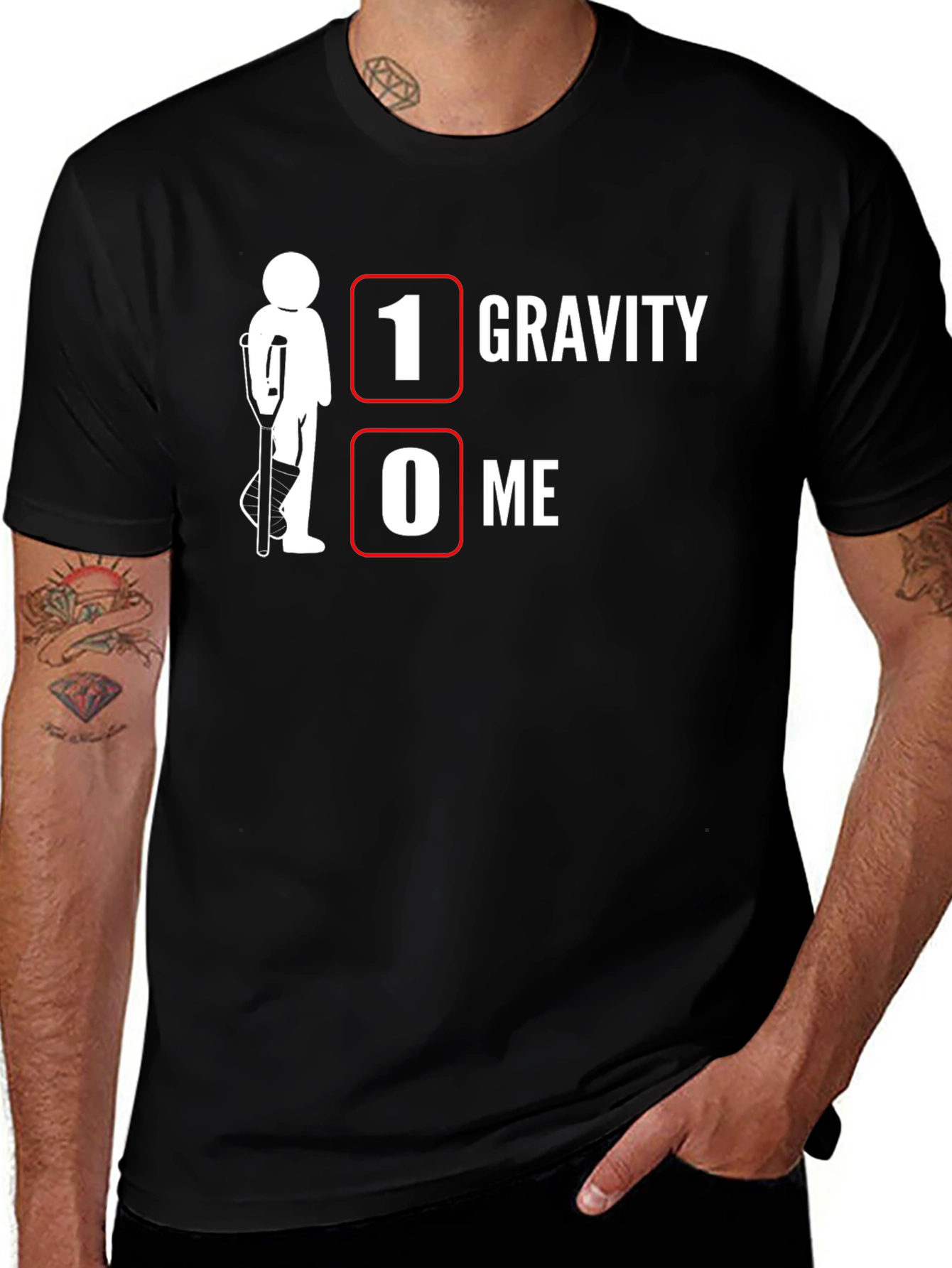 1 Gravity 0 Me Funny Injury T-Shirt