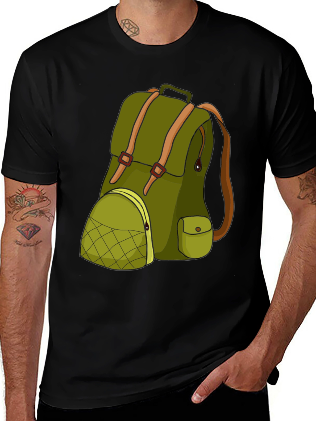 Variant 29 of Backpack Graphic T-Shirt - Outdoor Adventure