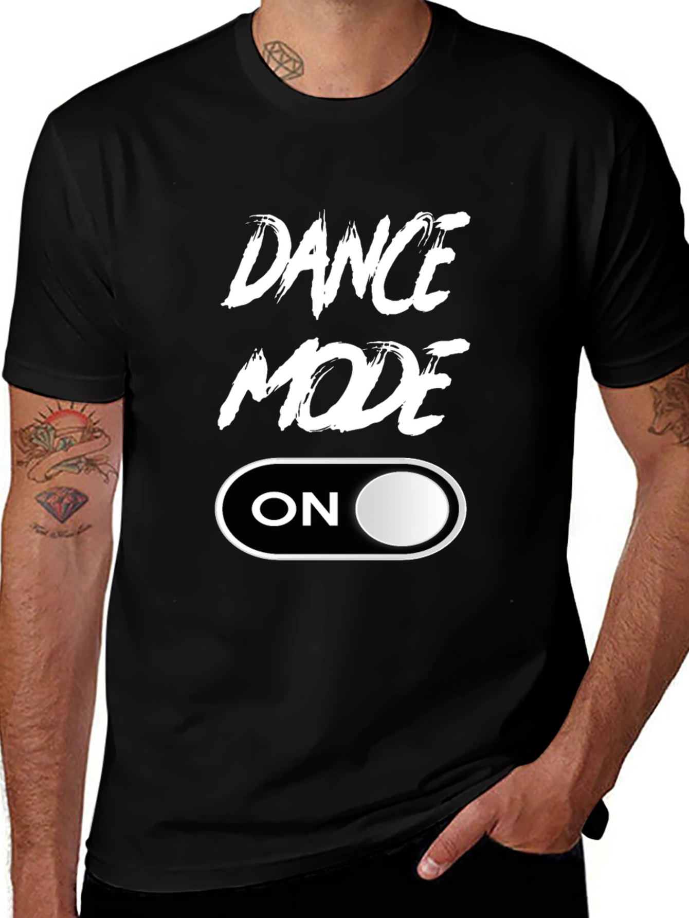 Variant 17 of Dance Mode On Black Graphic Tee