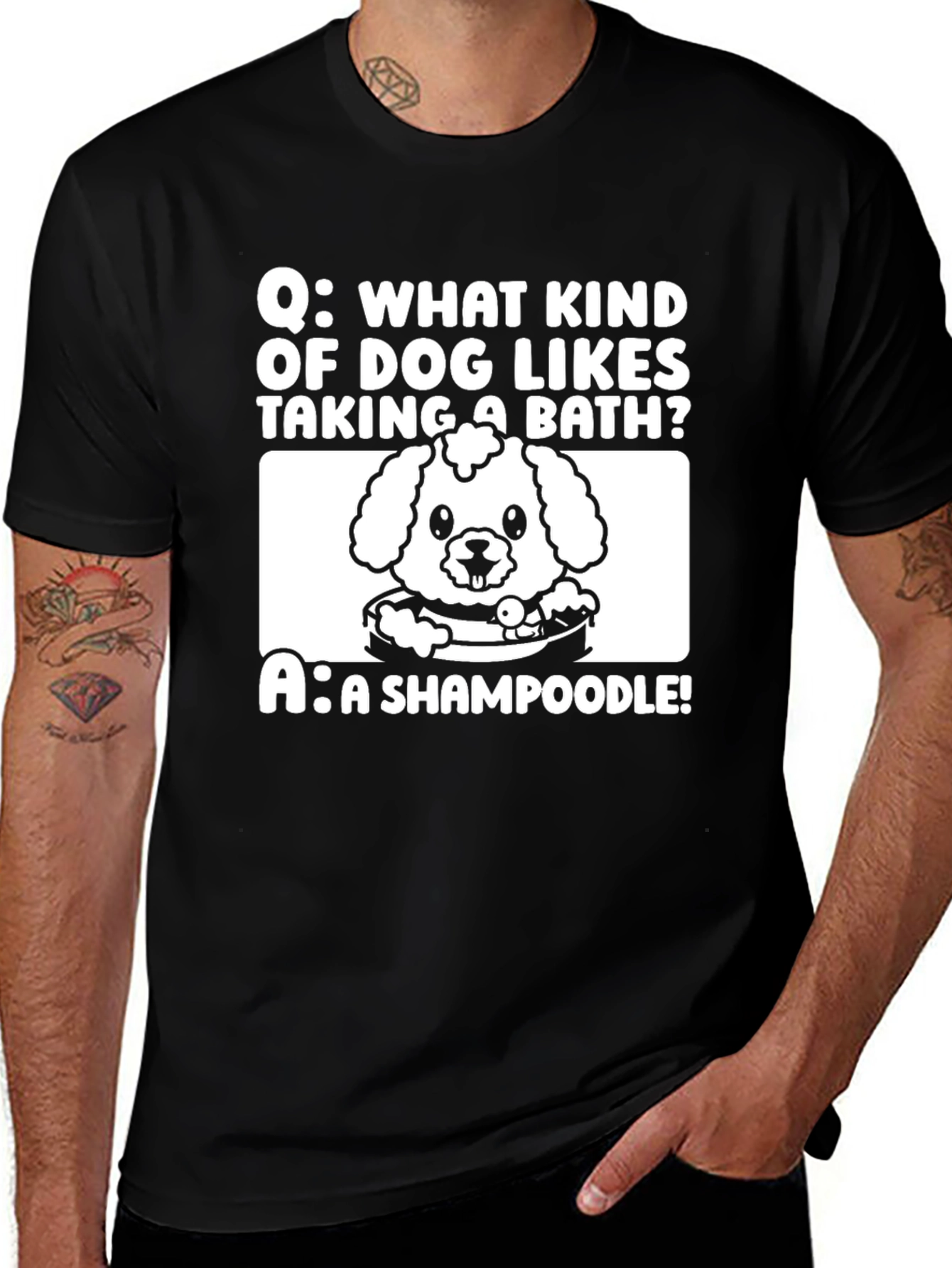 Variant 3 of Shampoodle Dog Joke T-Shirt - Funny Pun Tee