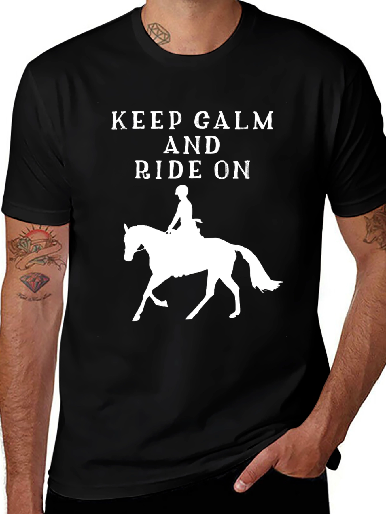 Variant 30 of Keep Calm and Ride On Graphic T-Shirt