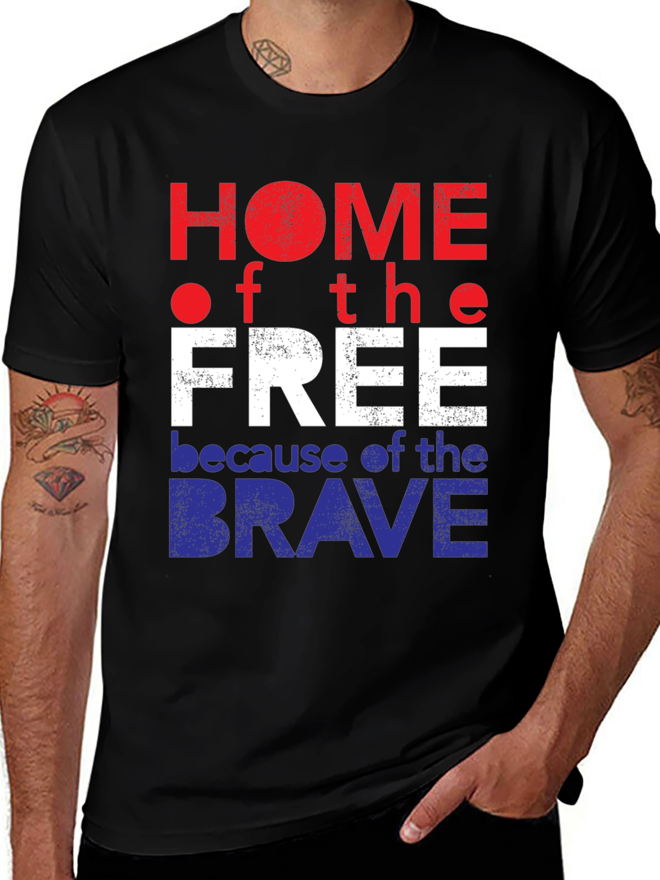 Variant 4 of Home of the Free Patriotic T-Shirt