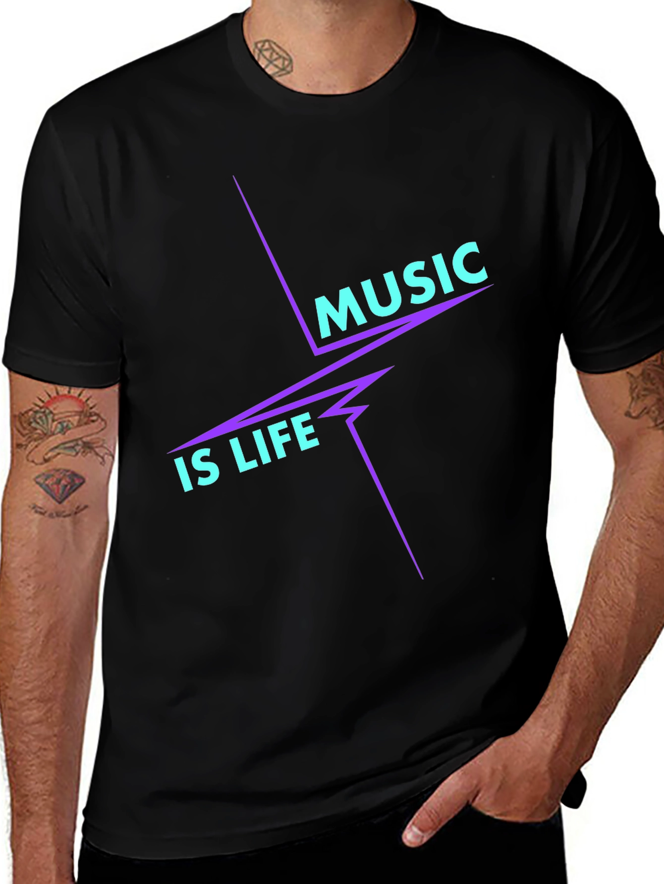 Music is Life Graphic Tee