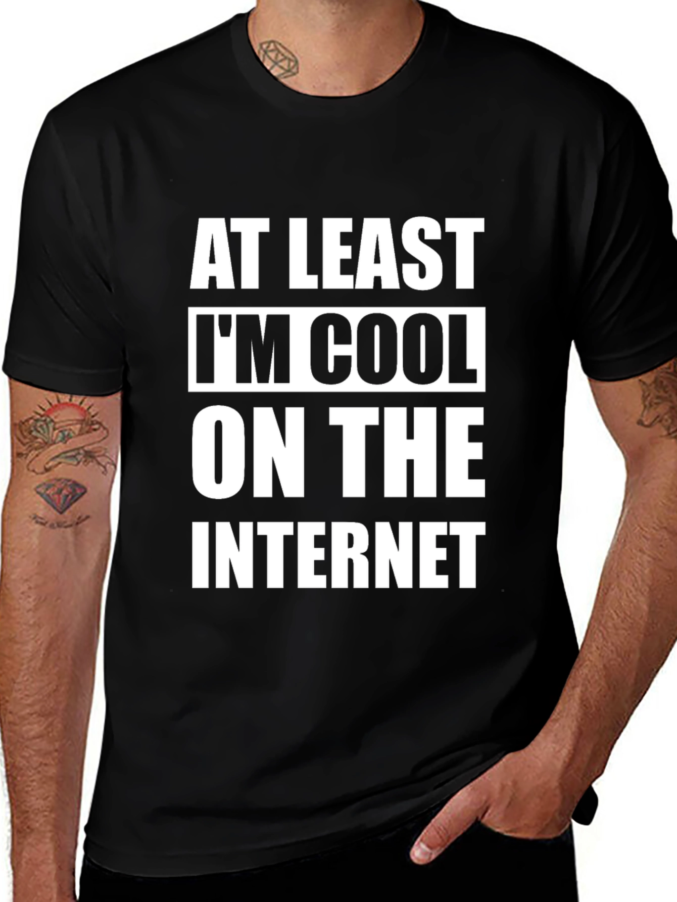 Variant 16 of Cool on the Internet T-Shirt - Black Graphic Tee