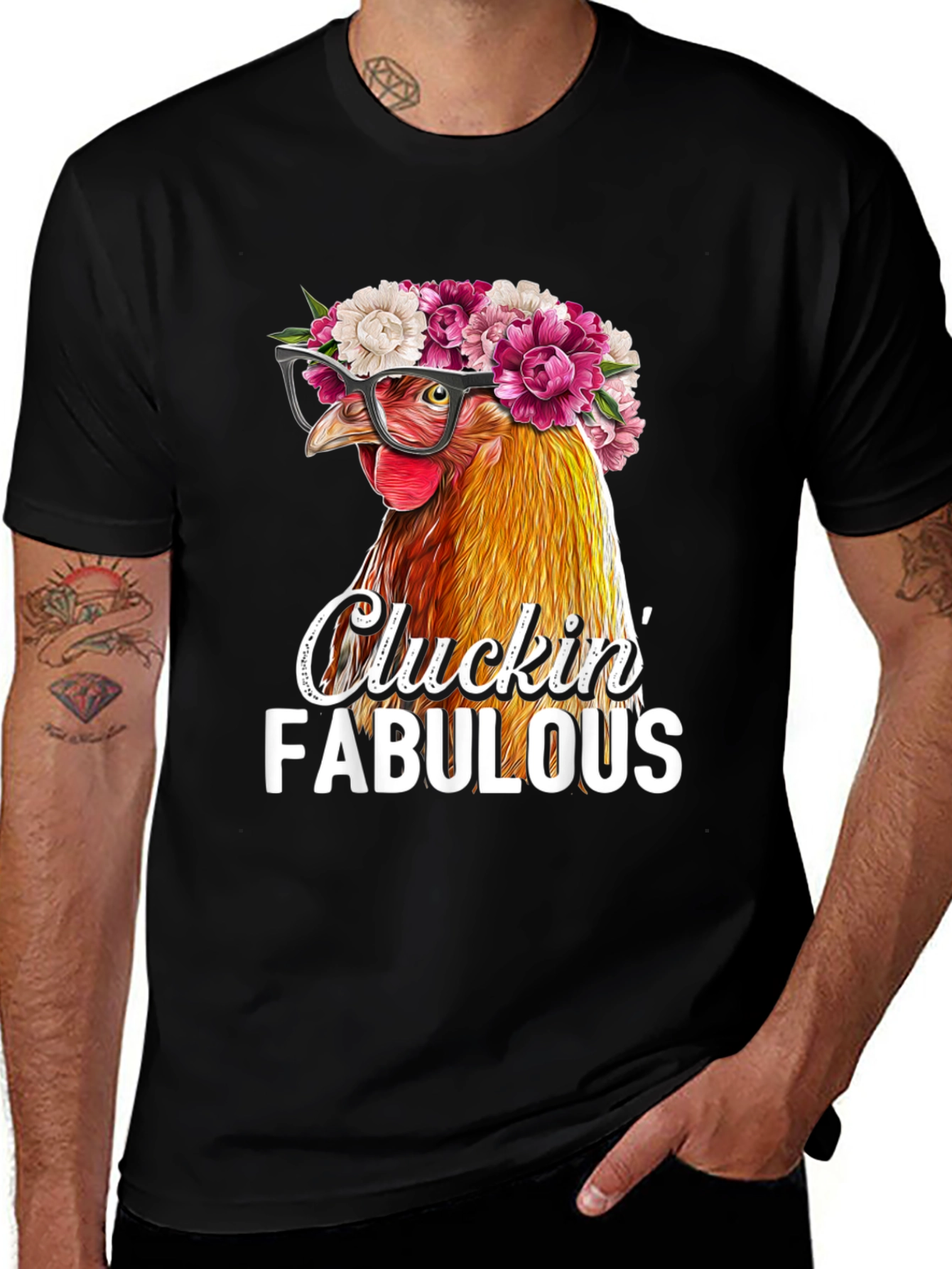 Variant 4 of Cluckin' Fabulous Chicken T-Shirt