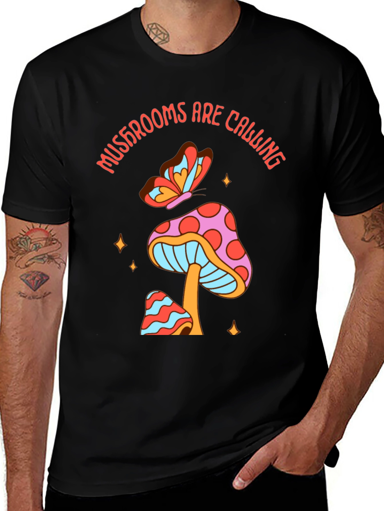 Variant 21 of Retro Mushroom T-Shirt - Groovy Psychedelic Tee