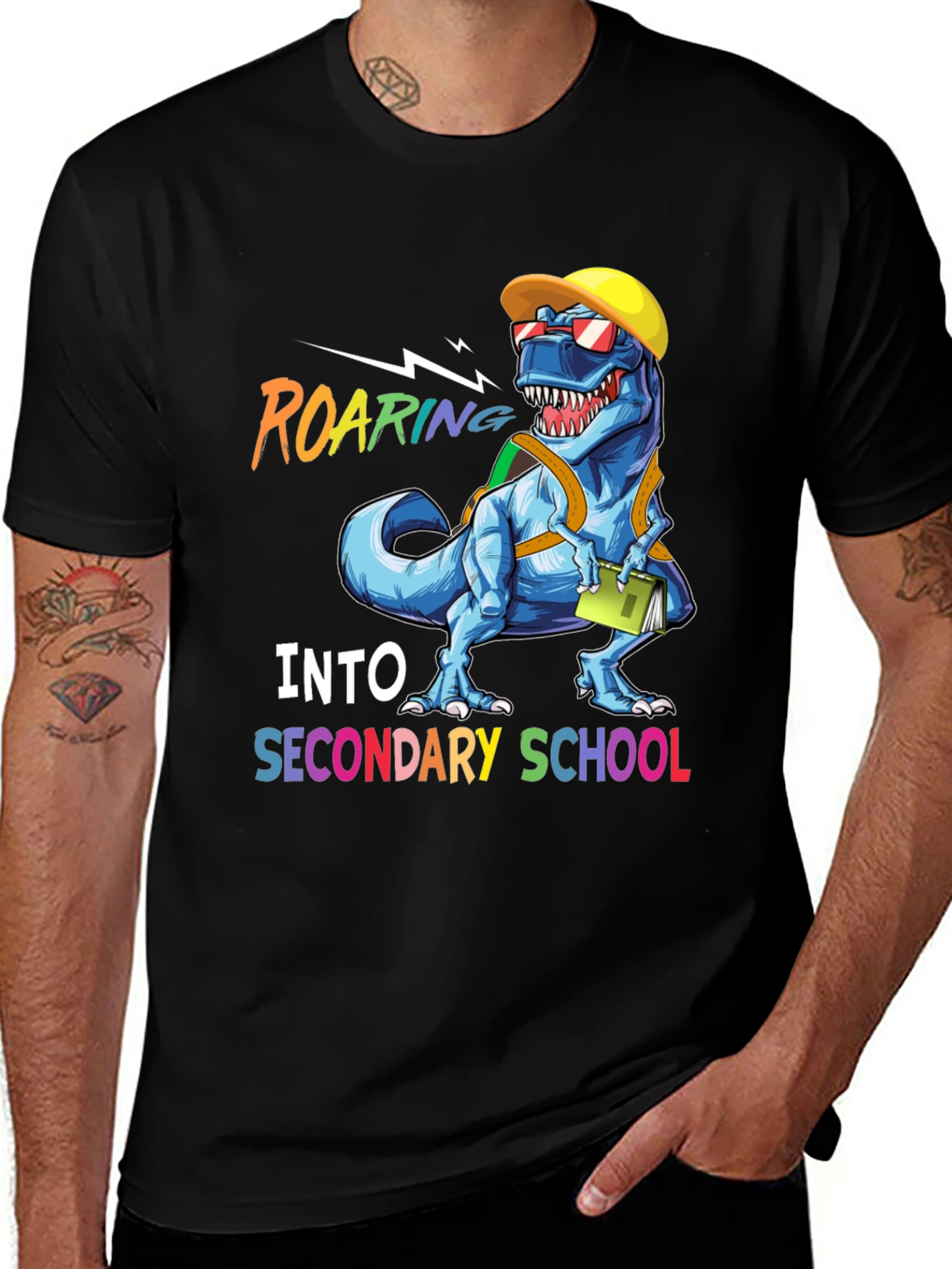 Variant 4 of Roaring Into Secondary School T-Shirt