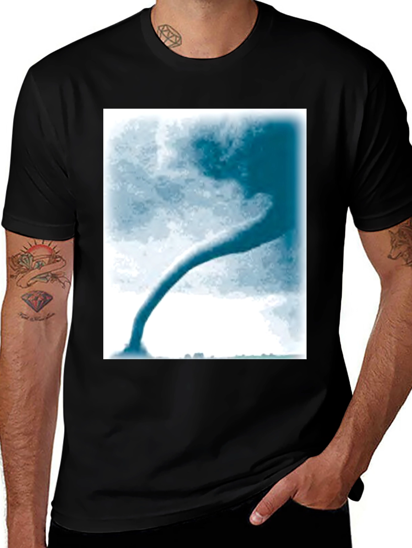 Variant 14 of Tornado Graphic Tee - Unique Weather Design