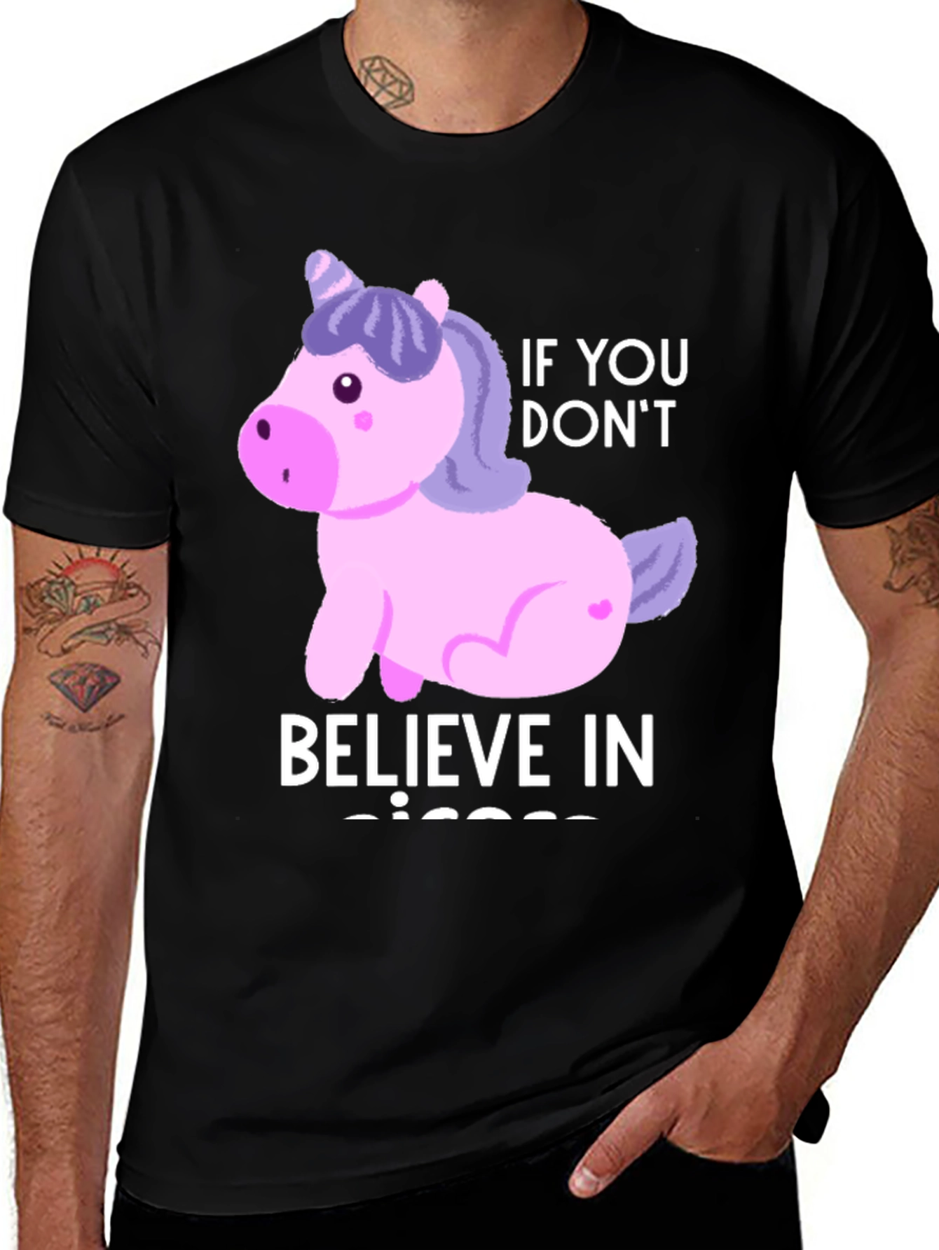Variant 12 of Unicorn Believer Graphic Tee