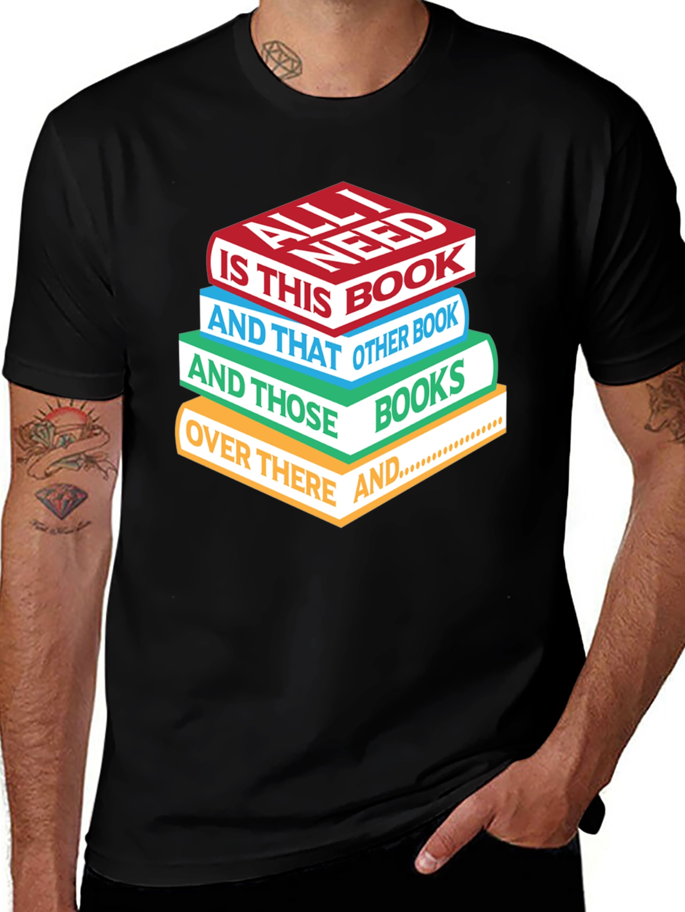 Variant 20 of Book Lover T-Shirt: All I Need is Books