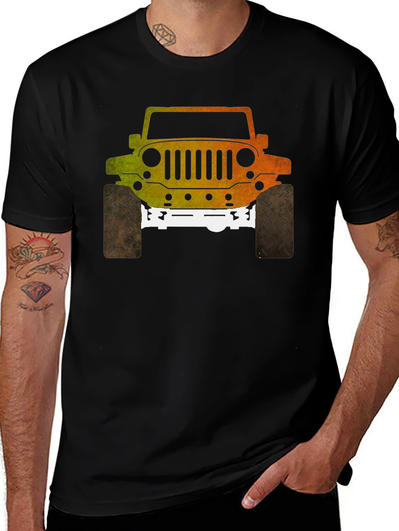 Variant 23 of Off-Road Jeep Graphic Tee - Black
