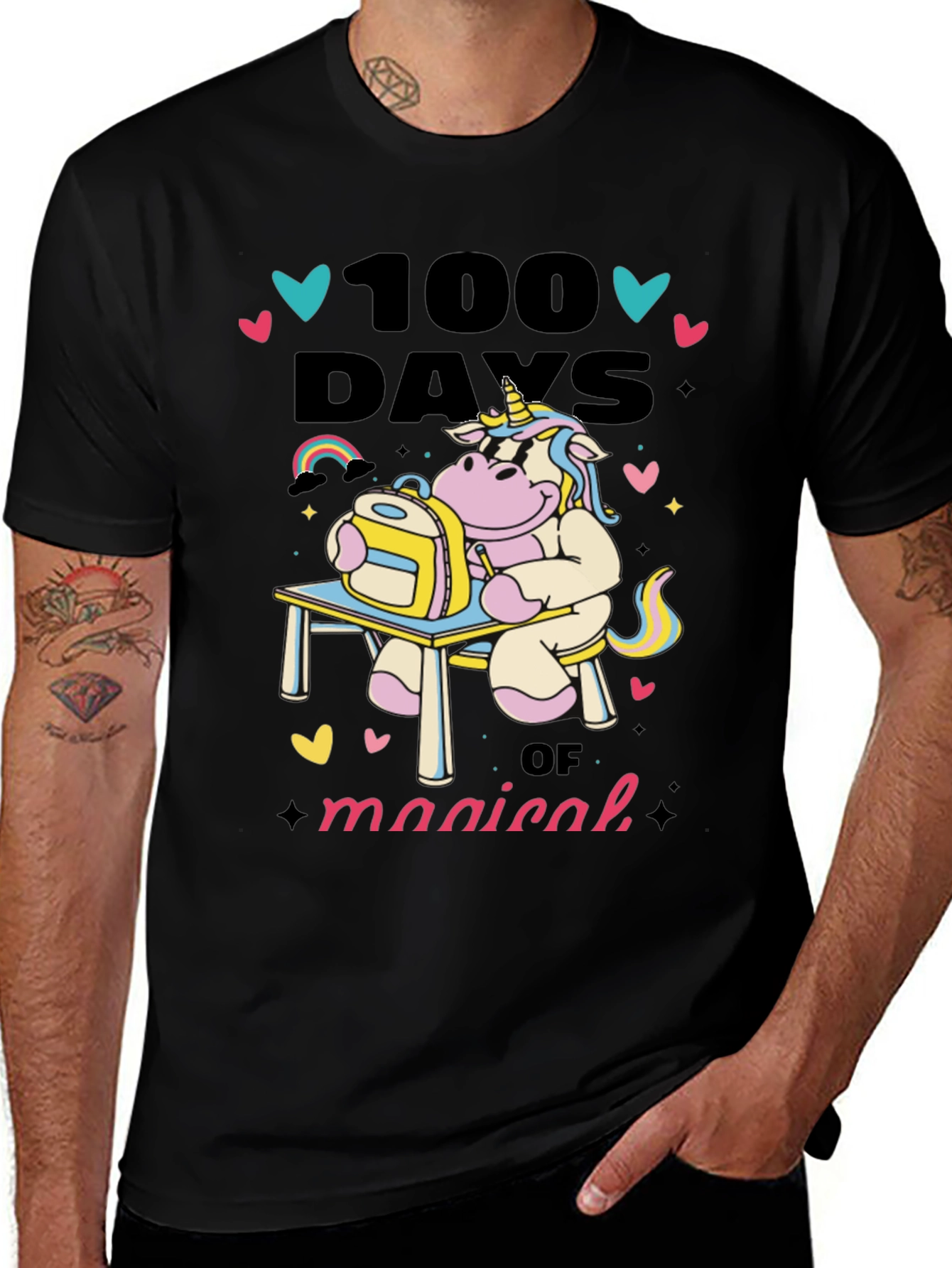 Variant 8 of 100 Days of Magical School Unicorn T-Shirt