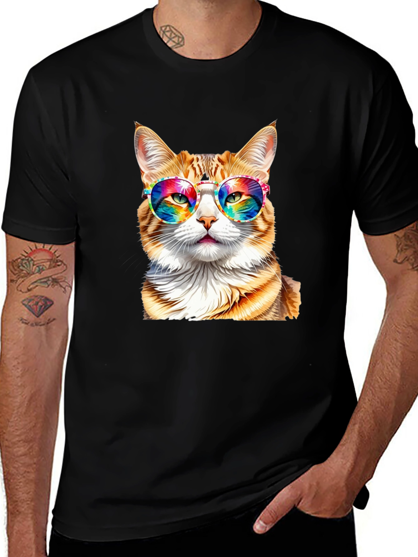Variant 14 of Cool Cat Graphic T-Shirt