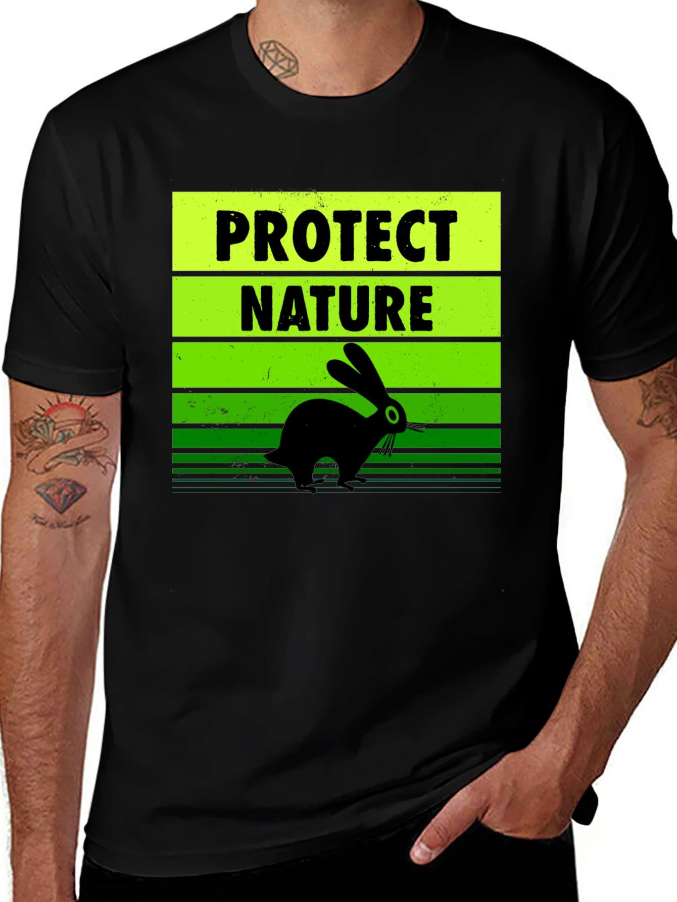 Variant 12 of Protect Nature Rabbit T-Shirt