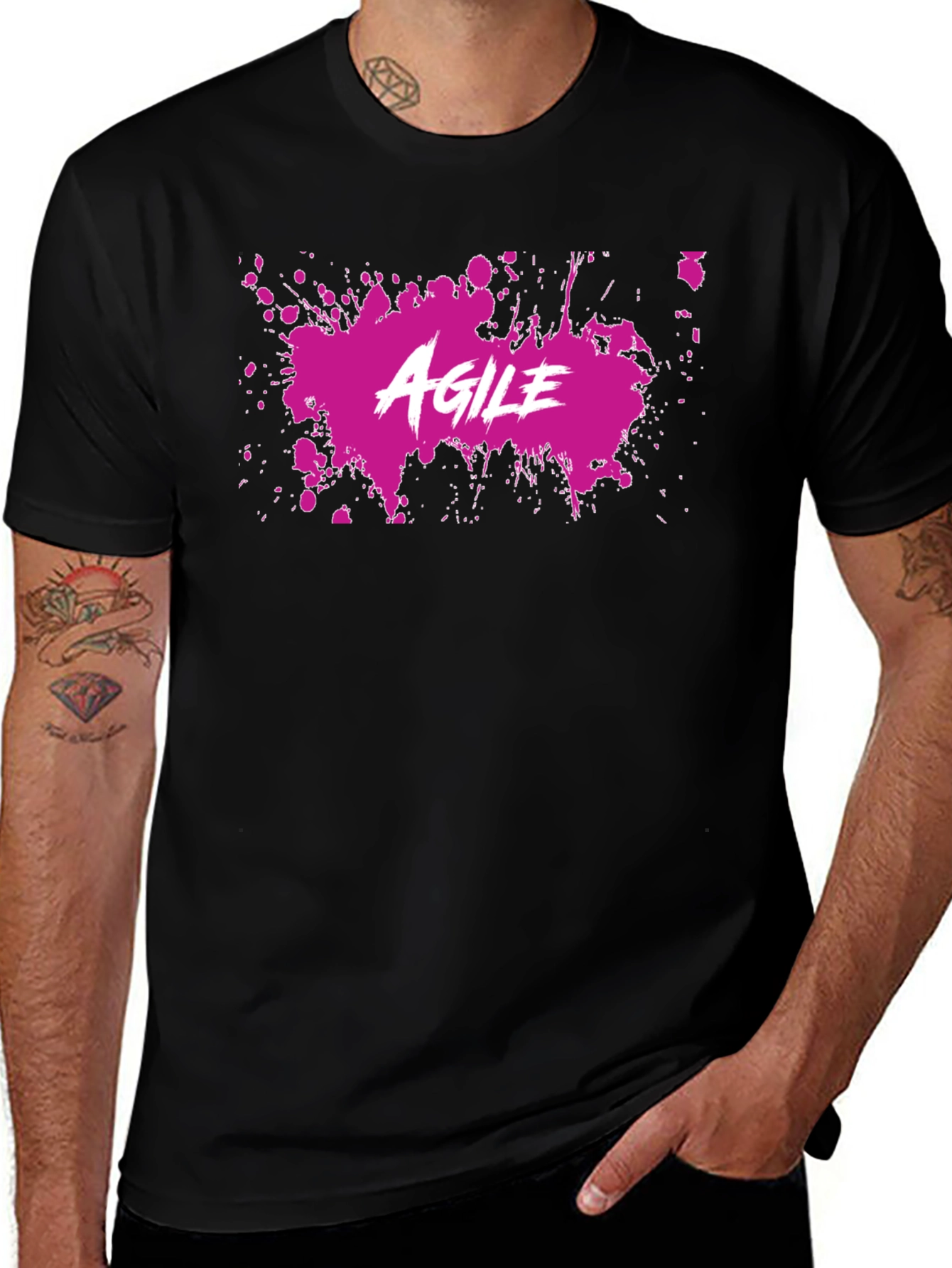 Agile Splatter T-Shirt - Cool Graphic Tee