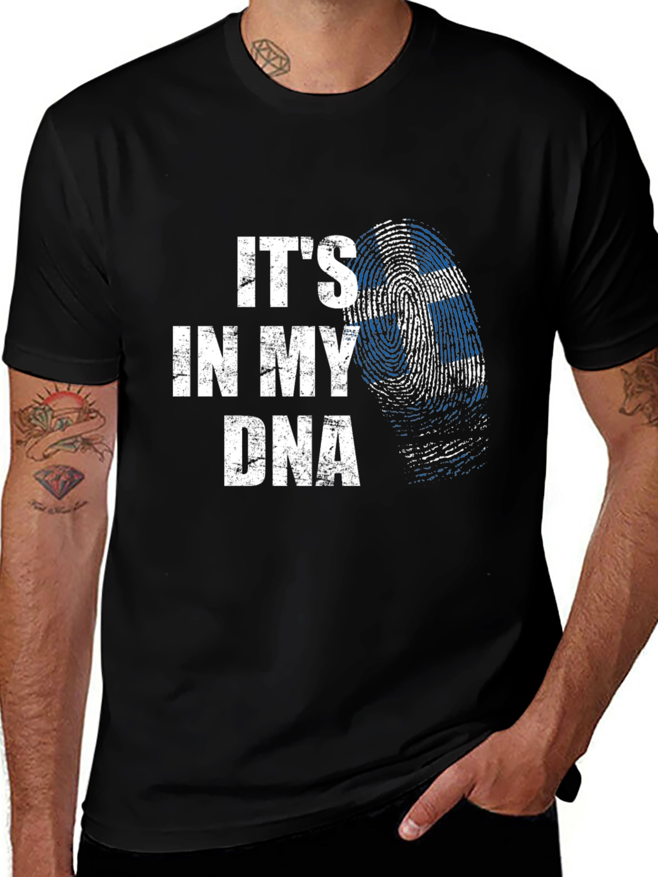 Variant 29 of It's In My DNA Greece Flag T-Shirt