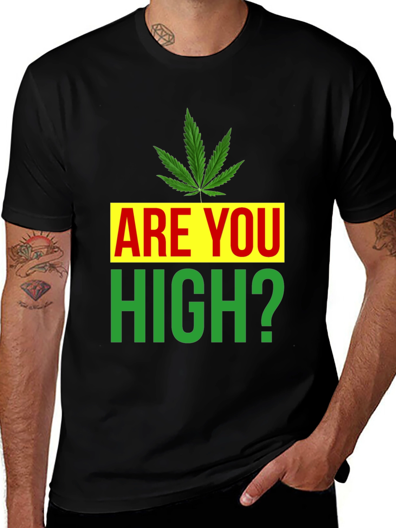 Variant 12 of Are You High? Novelty Graphic Tee