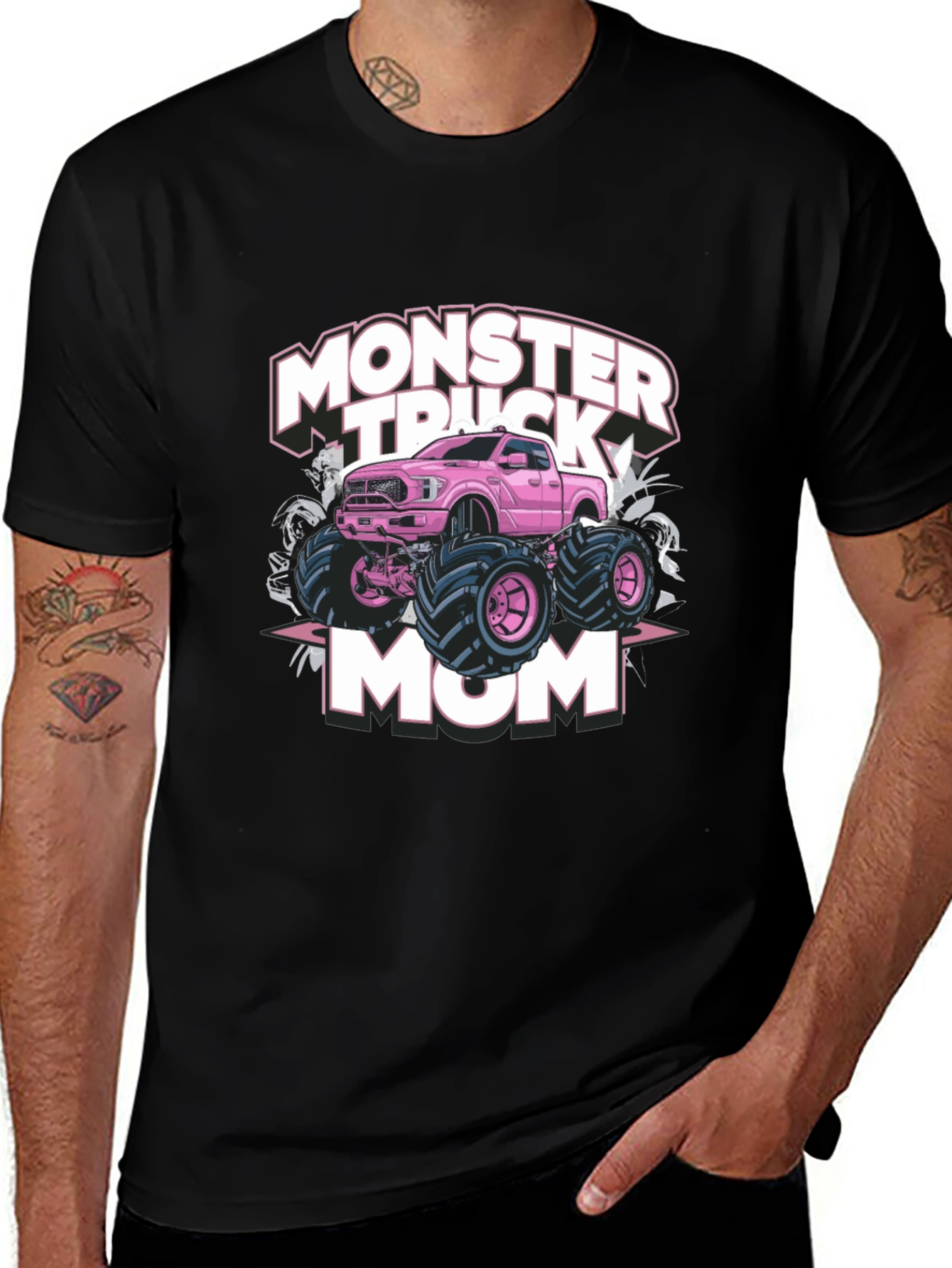 Variant 27 of Monster Truck Mom Graphic Tee