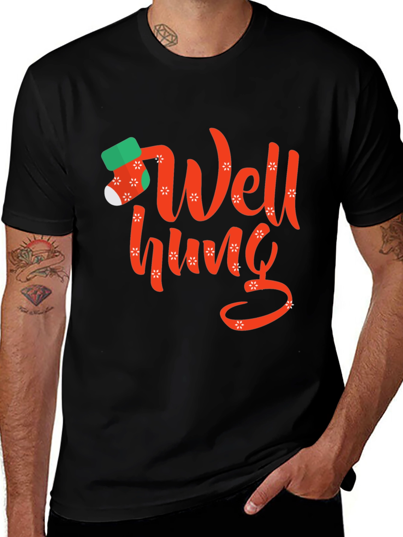 Well Hung Christmas T-Shirt