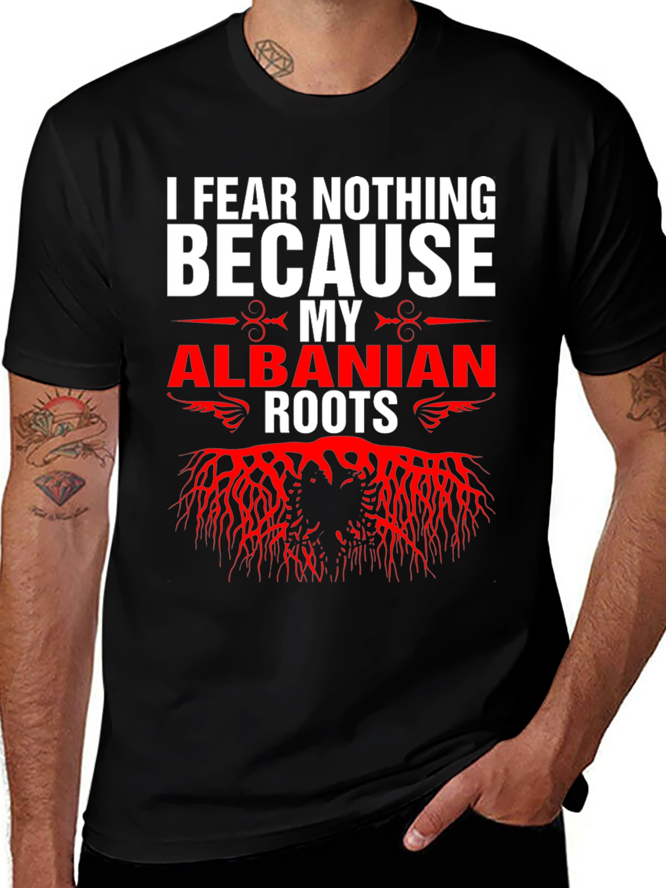 Albanian Roots Graphic Tee - Fear Nothing
