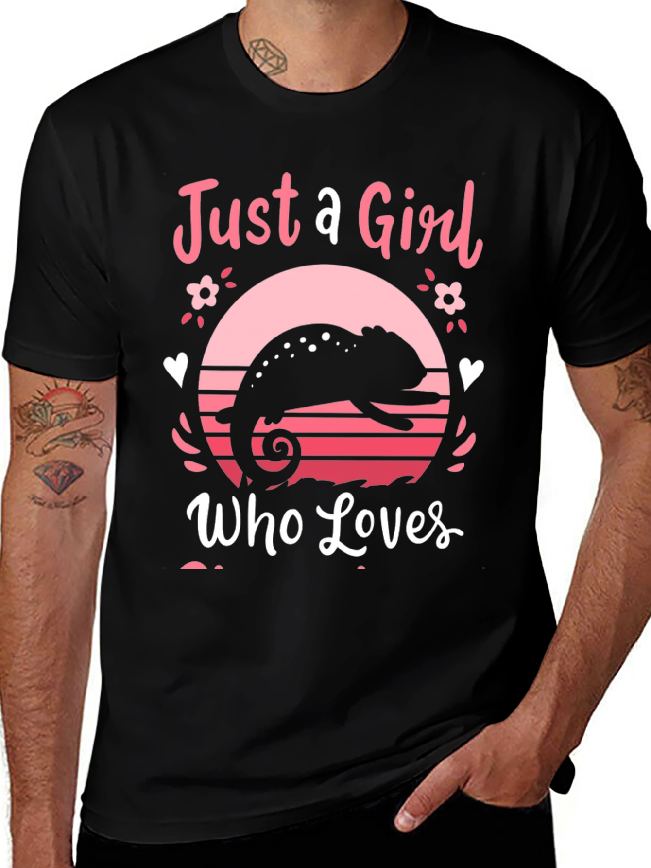 Variant 14 of Just a Girl Who Loves Chameleons T-Shirt