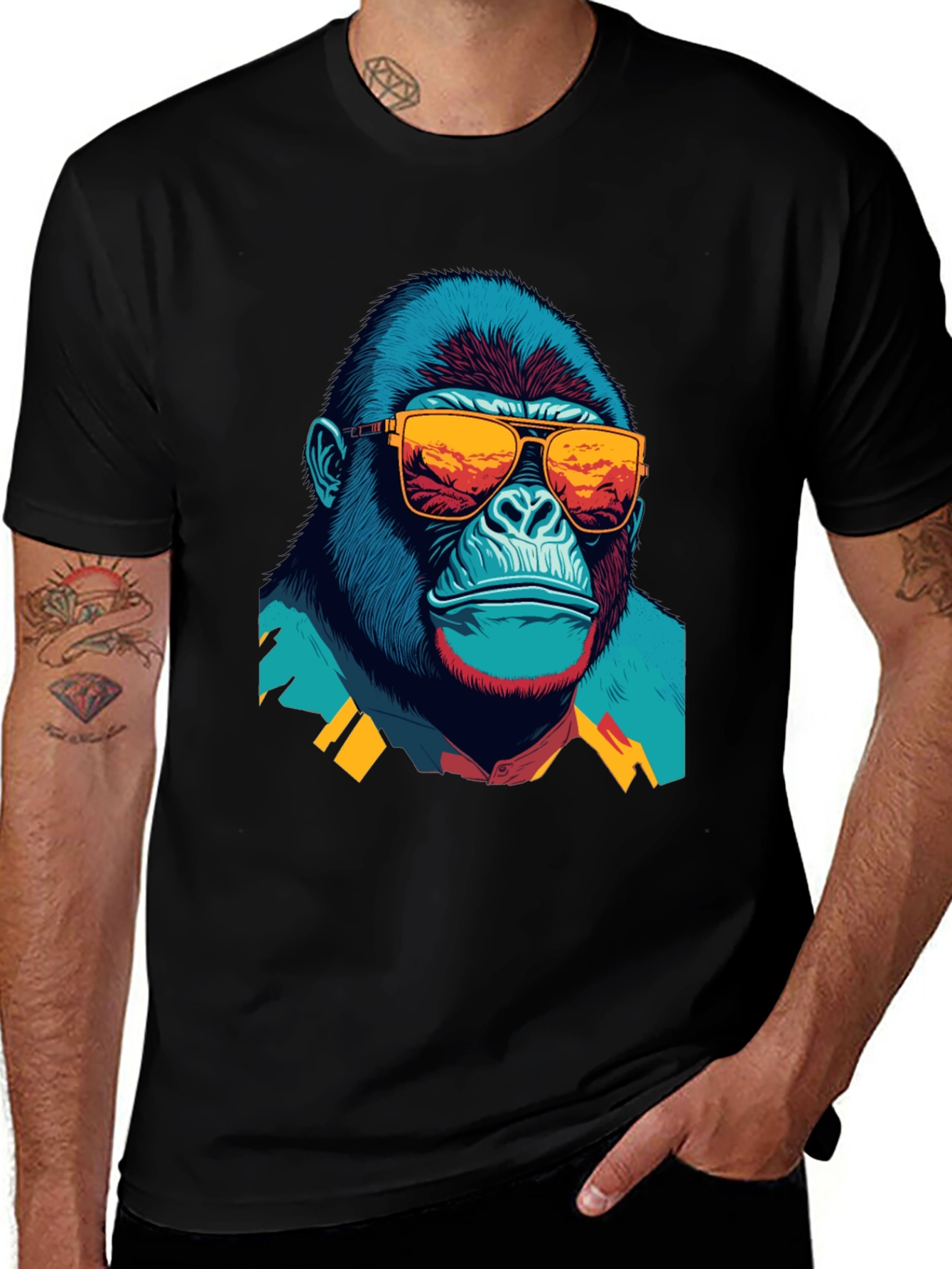 Variant 17 of Cool Gorilla Graphic T-Shirt