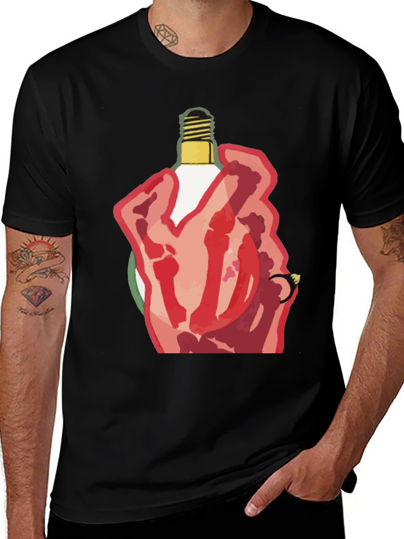 Variant 24 of Hand Holding Light Bulb T-Shirt