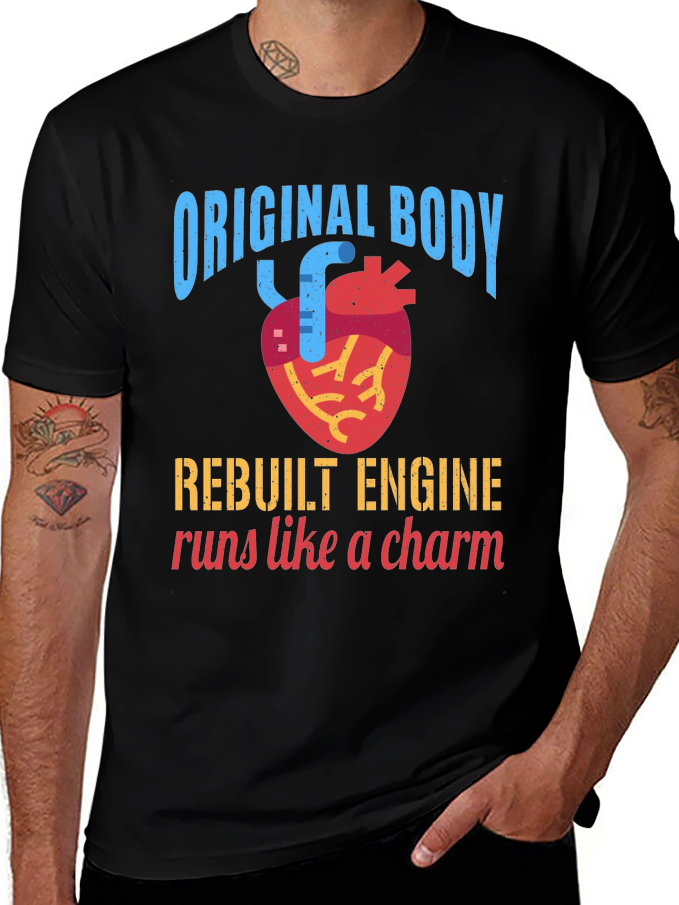 Variant 11 of Original Body Rebuilt Engine T-Shirt