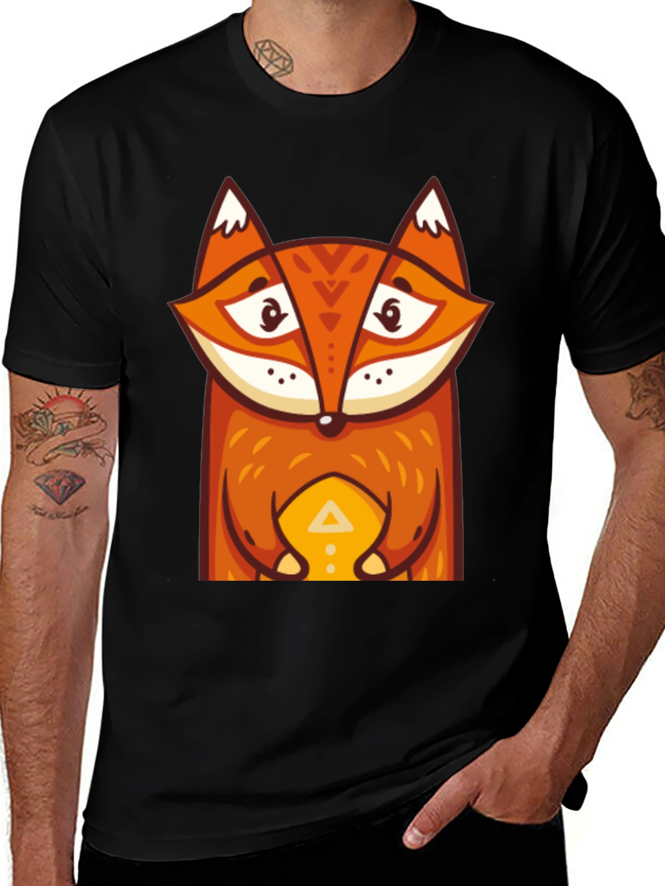 Variant 7 of Fox Graphic Tee - Stylish Men's T-Shirt