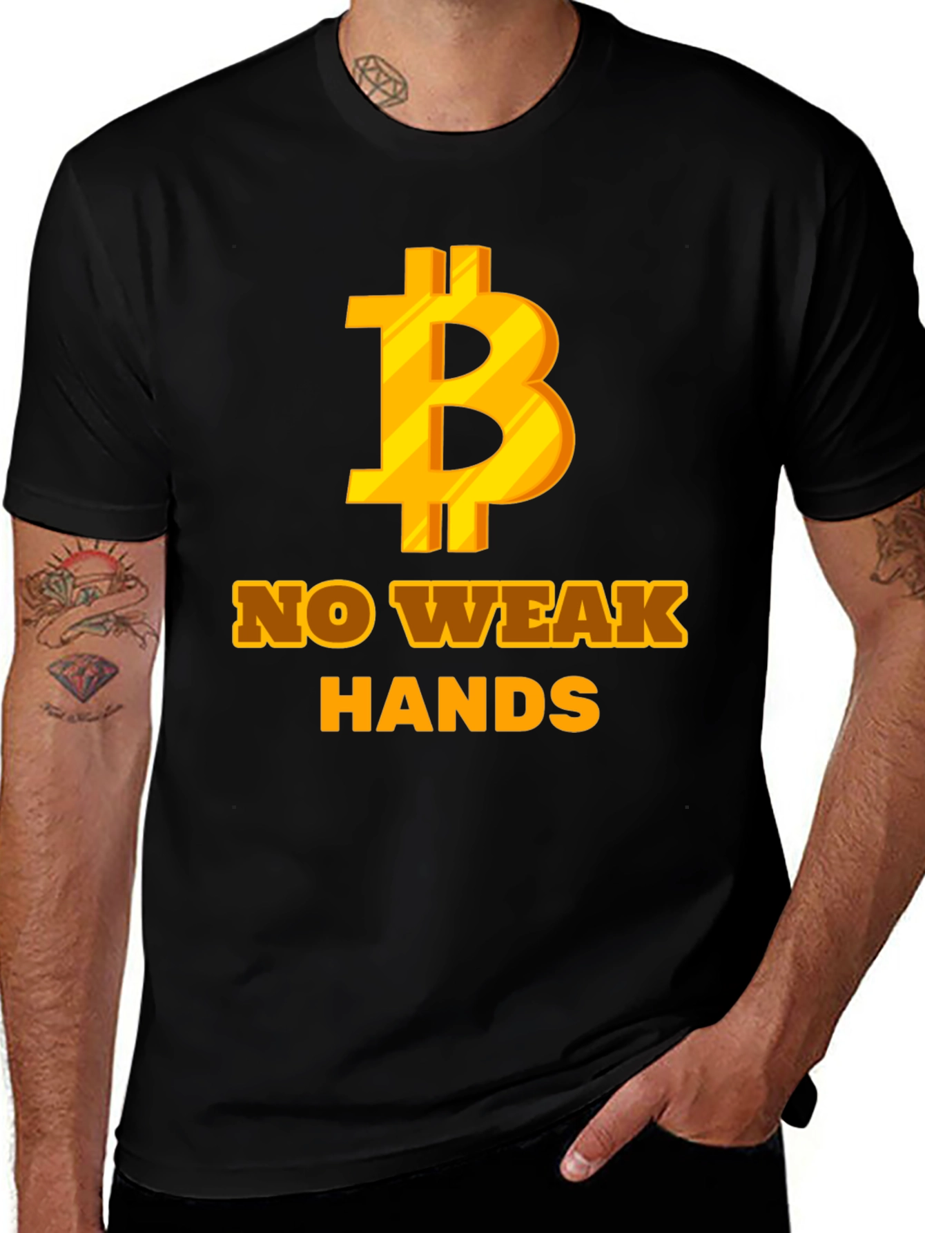 Bitcoin No Weak Hands Graphic Tee