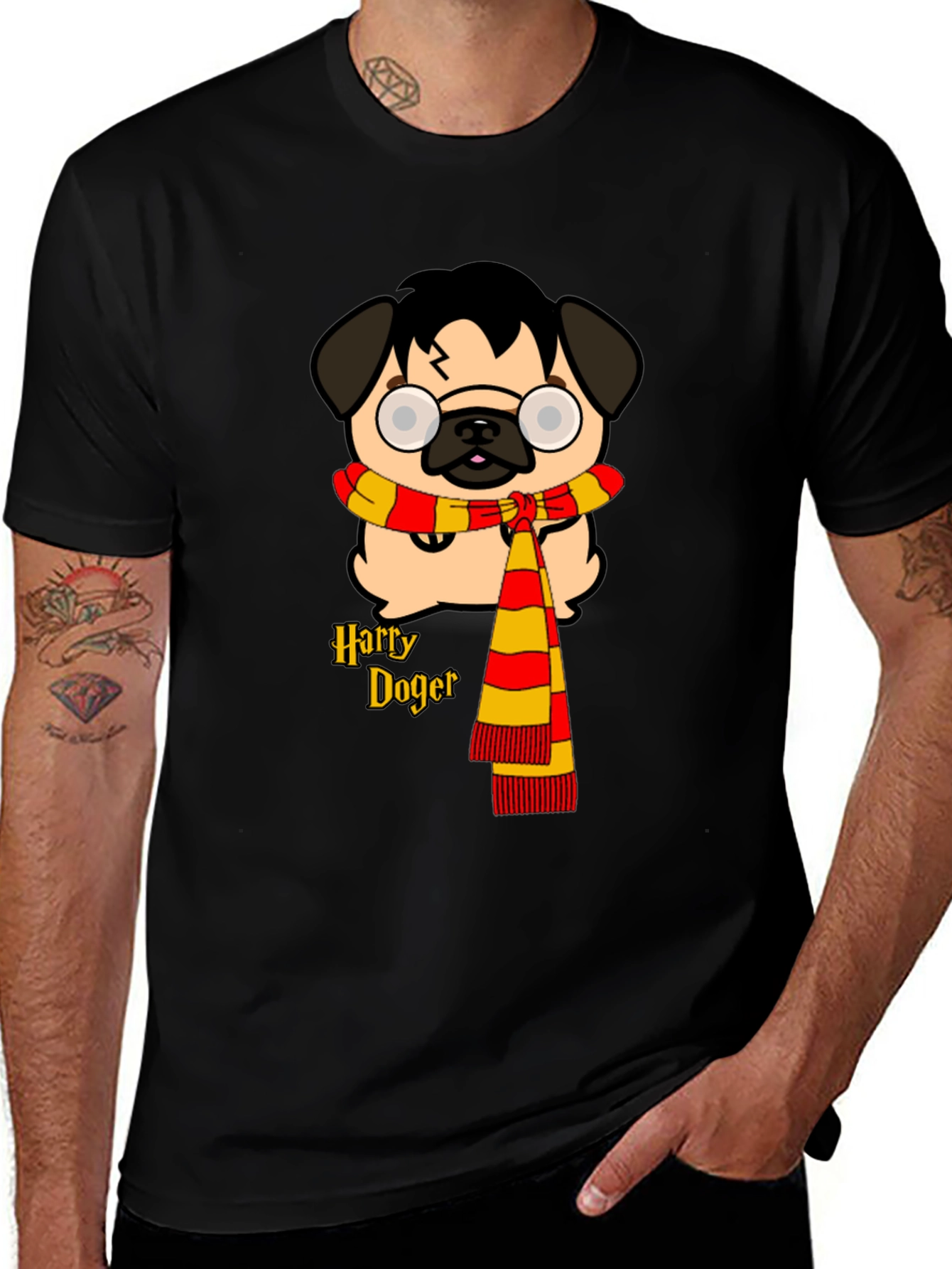 Harry Doger T-Shirt: Pug Wizard Tee