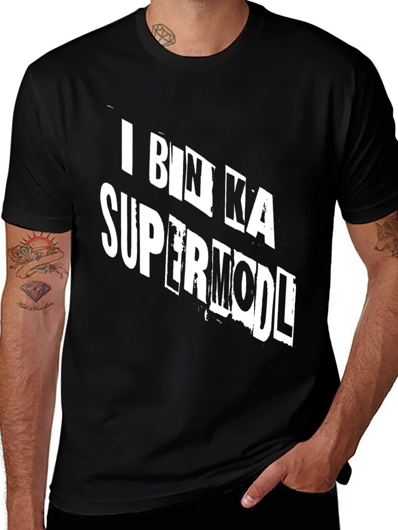 Variant 22 of I Bin Ka Supermodl Funny Graphic T-Shirt