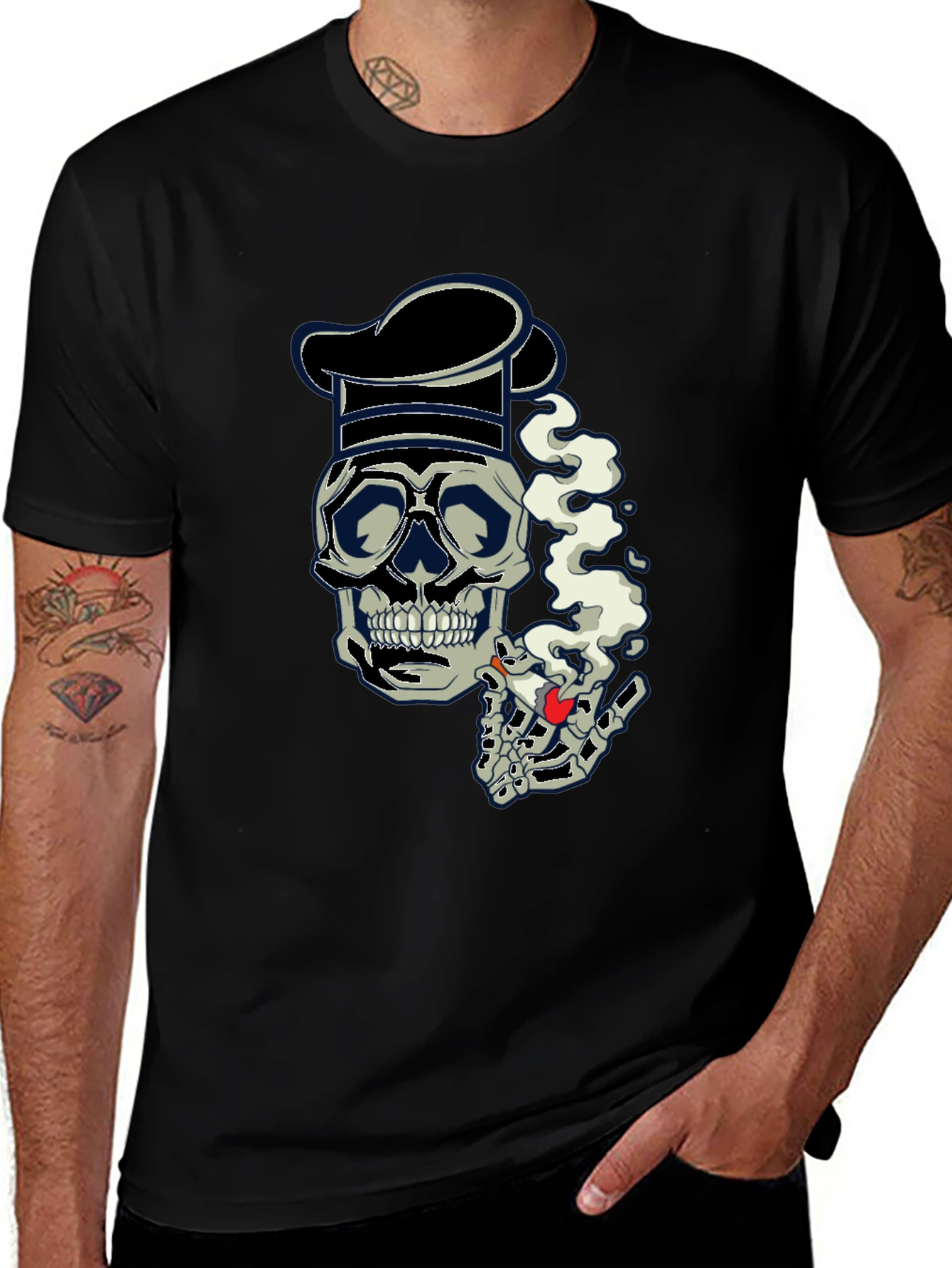 Variant 24 of Chef Skull Graphic T-Shirt