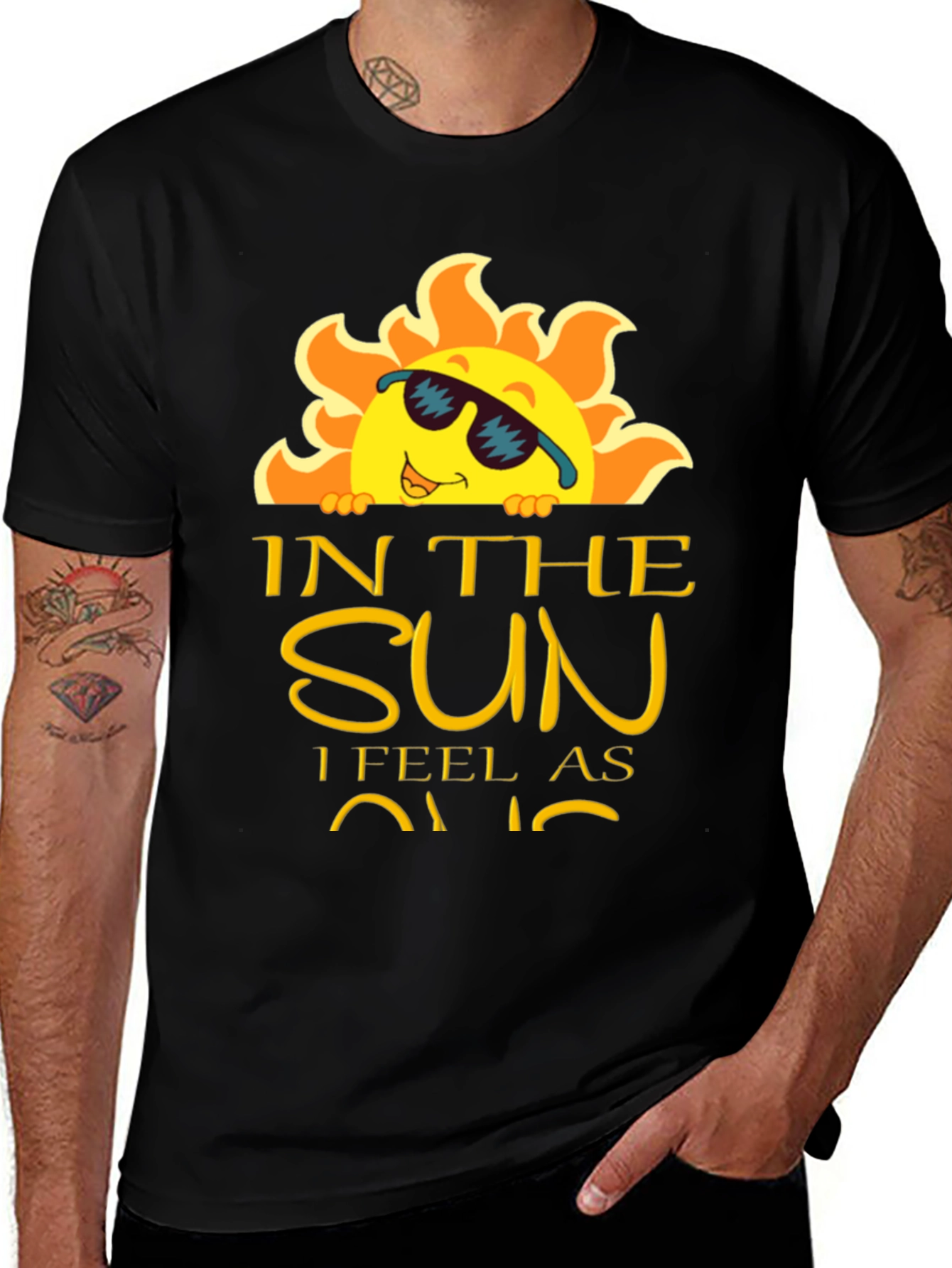 Variant 26 of In the Sun T-Shirt - Black