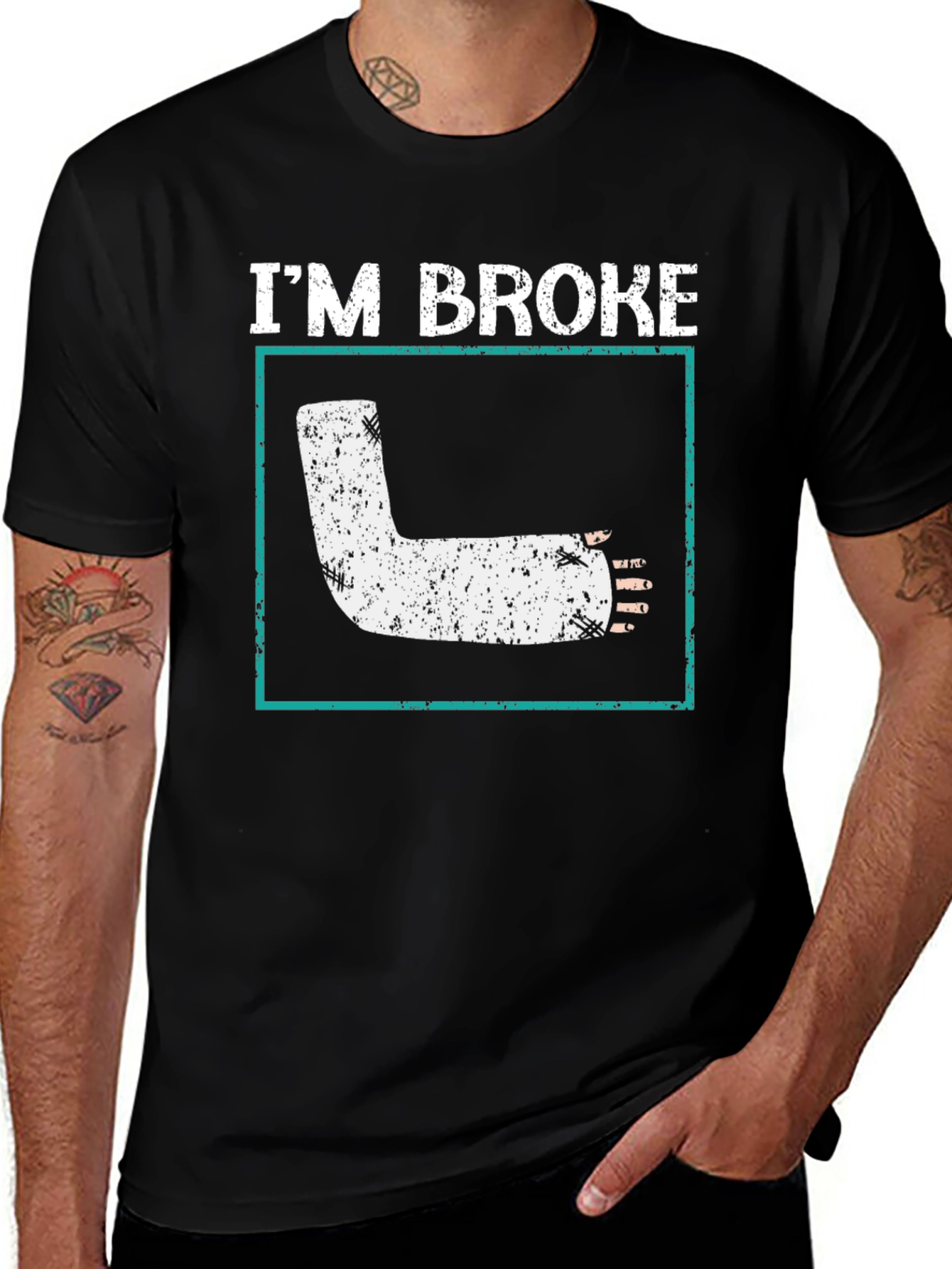 Variant 28 of I'm Broke Broken Leg T-Shirt