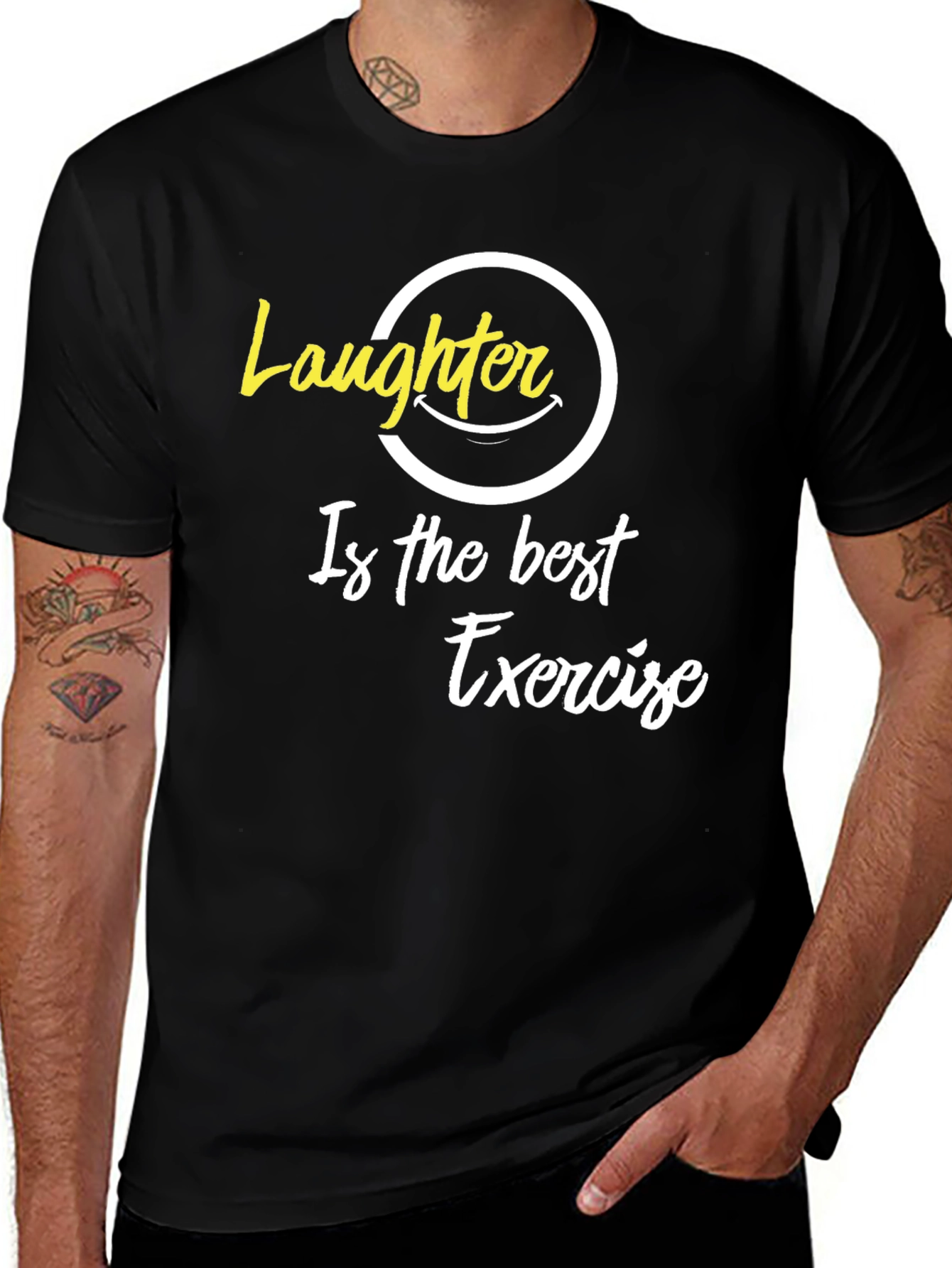 Variant 23 of Laughter is the Best Exercise Graphic T-Shirt