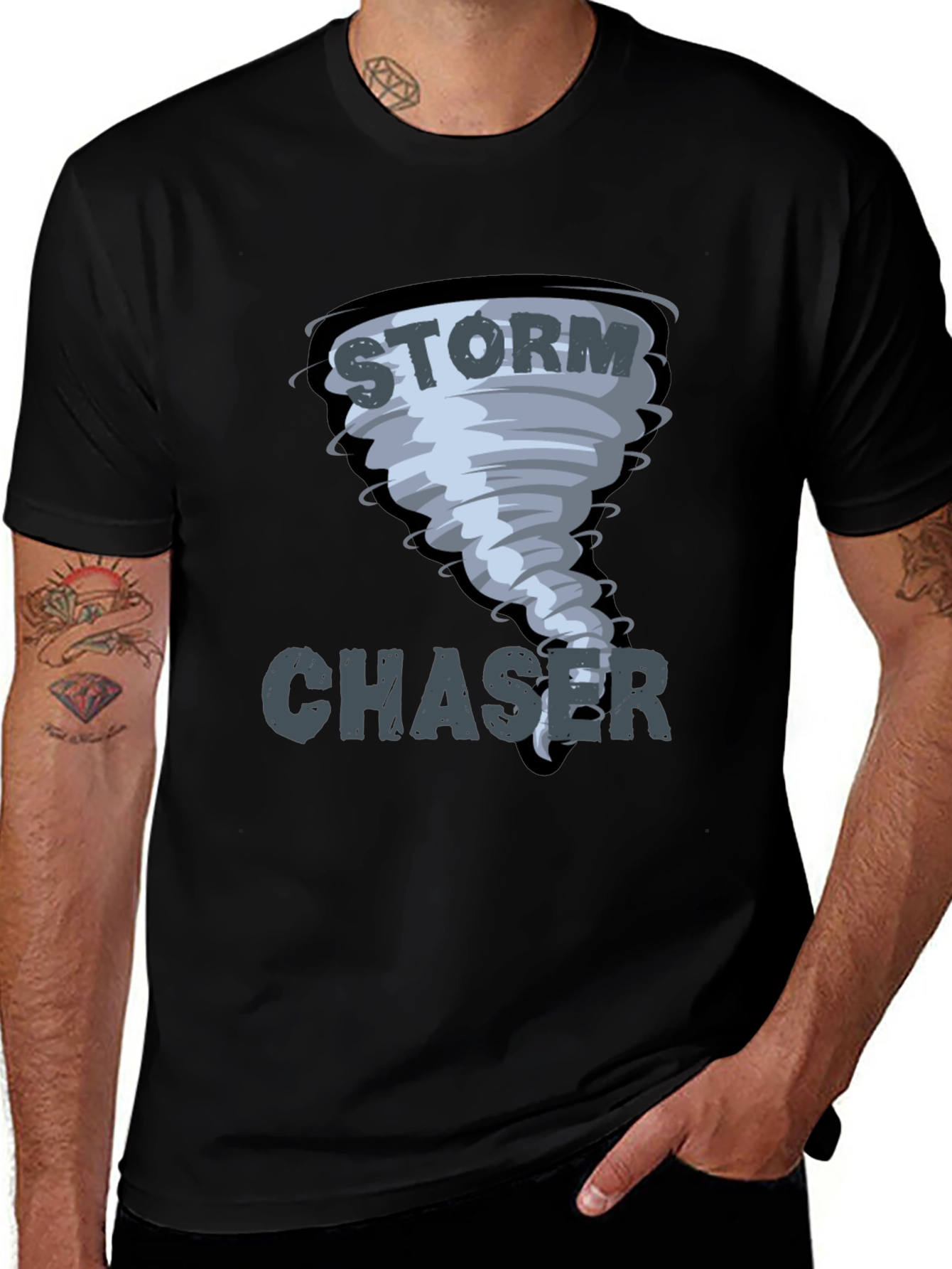 Storm Chaser Graphic Print Men's T-Shirt