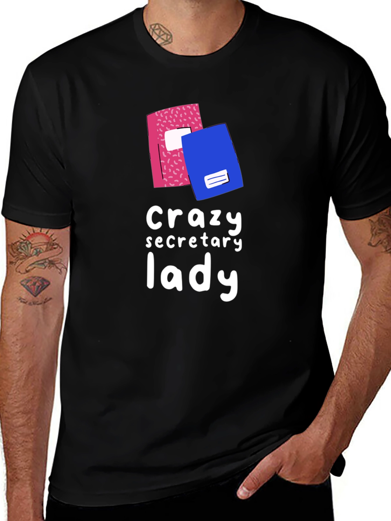 Variant 28 of Crazy Secretary Lady Graphic Tee