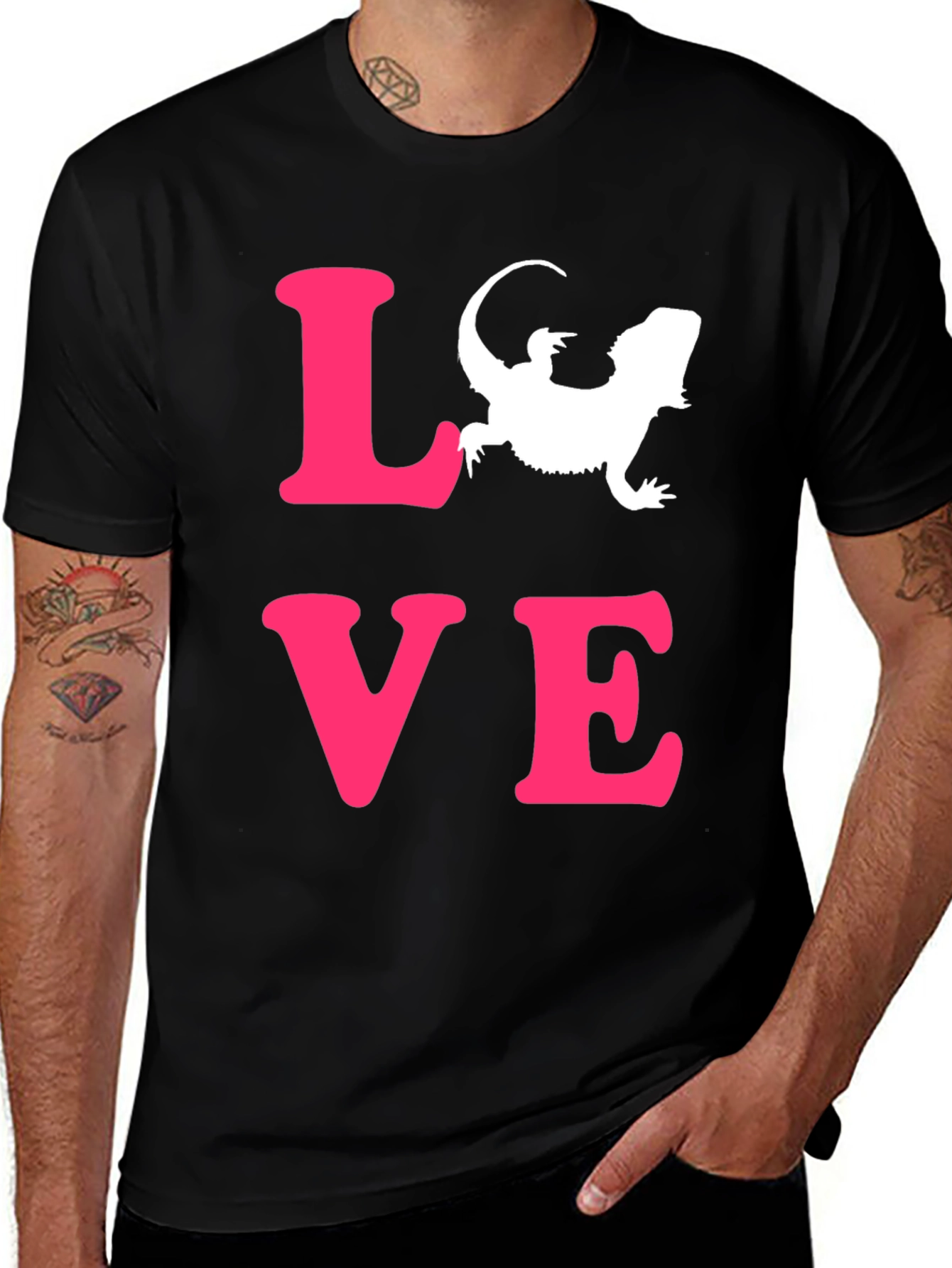 Variant 11 of Lizard Love T-Shirt - Pet Lover Tee