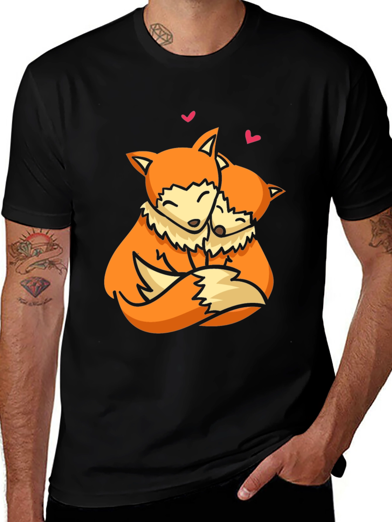 Variant 23 of Fox Love T-Shirt - Cute Animal Graphic Tee