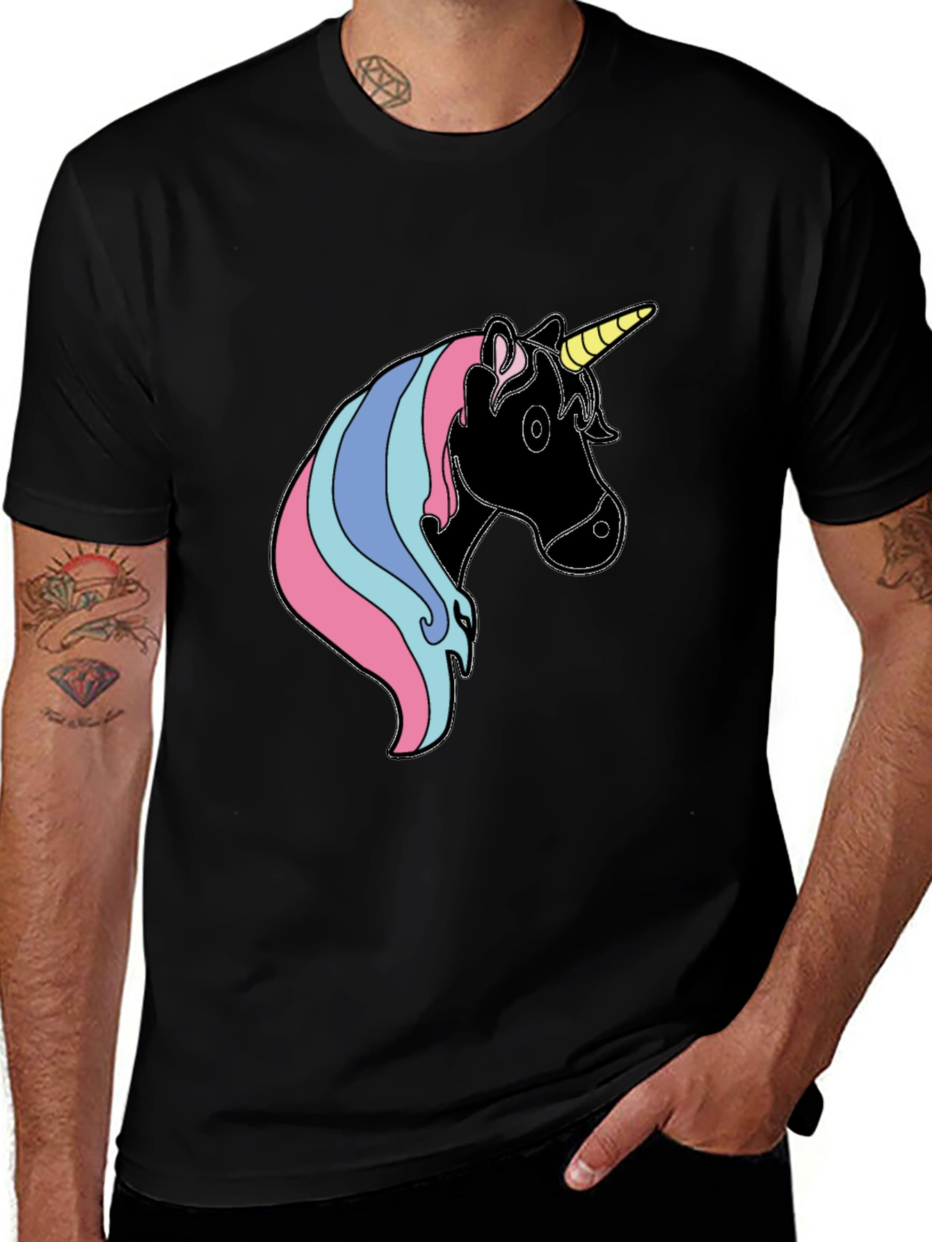 Variant 28 of Black Unicorn T-Shirt - Men's Graphic Tee