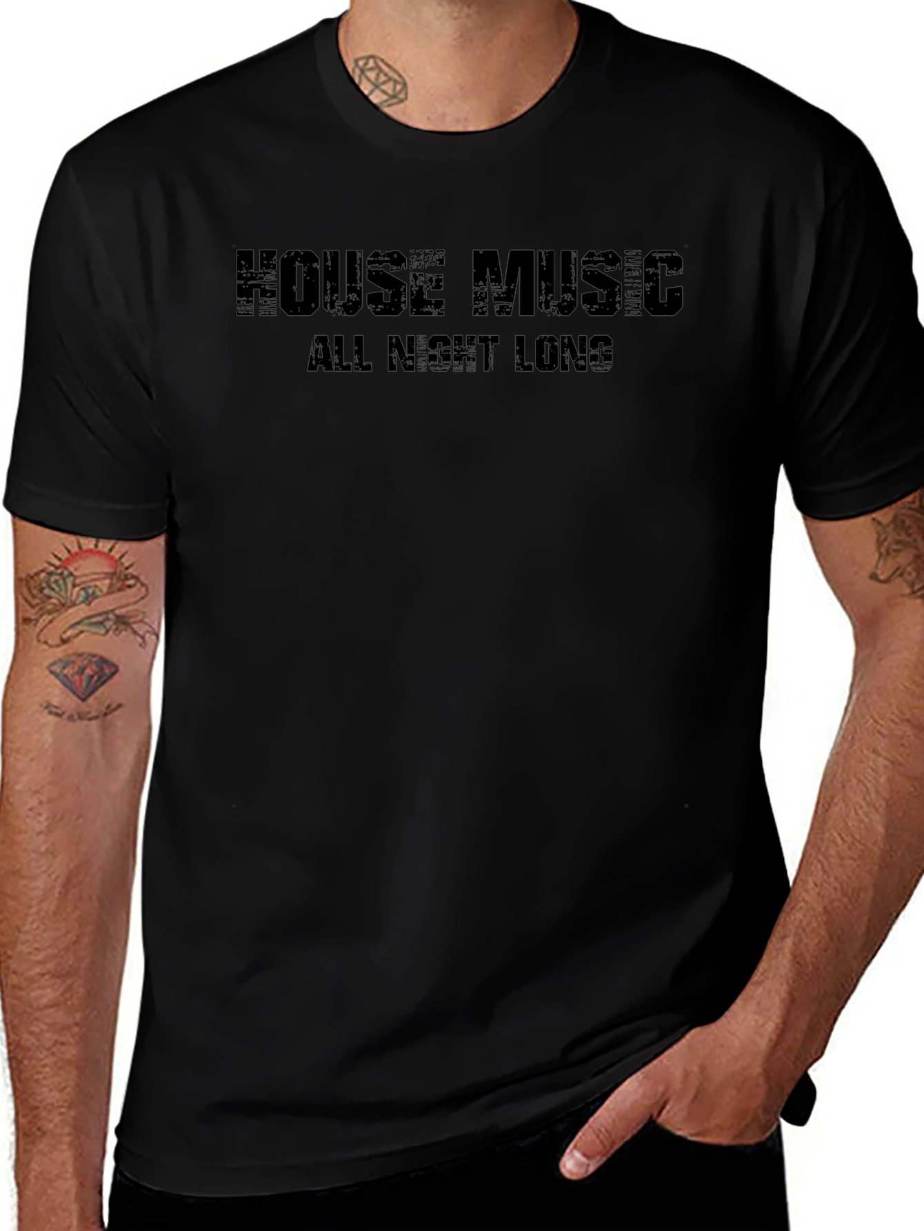 House Music All Night Long Graphic T-Shirt